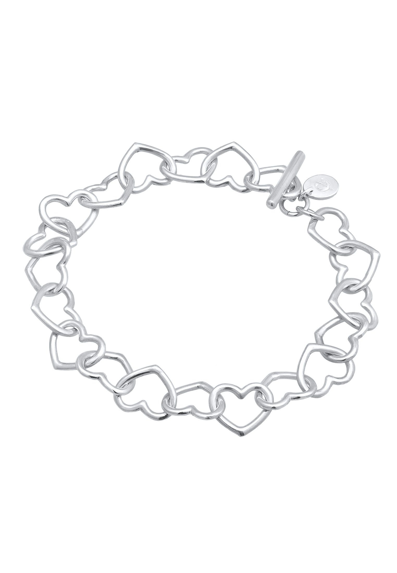 Elli Premium Armband Herz 925 Heart Herz Verschlungen Silber