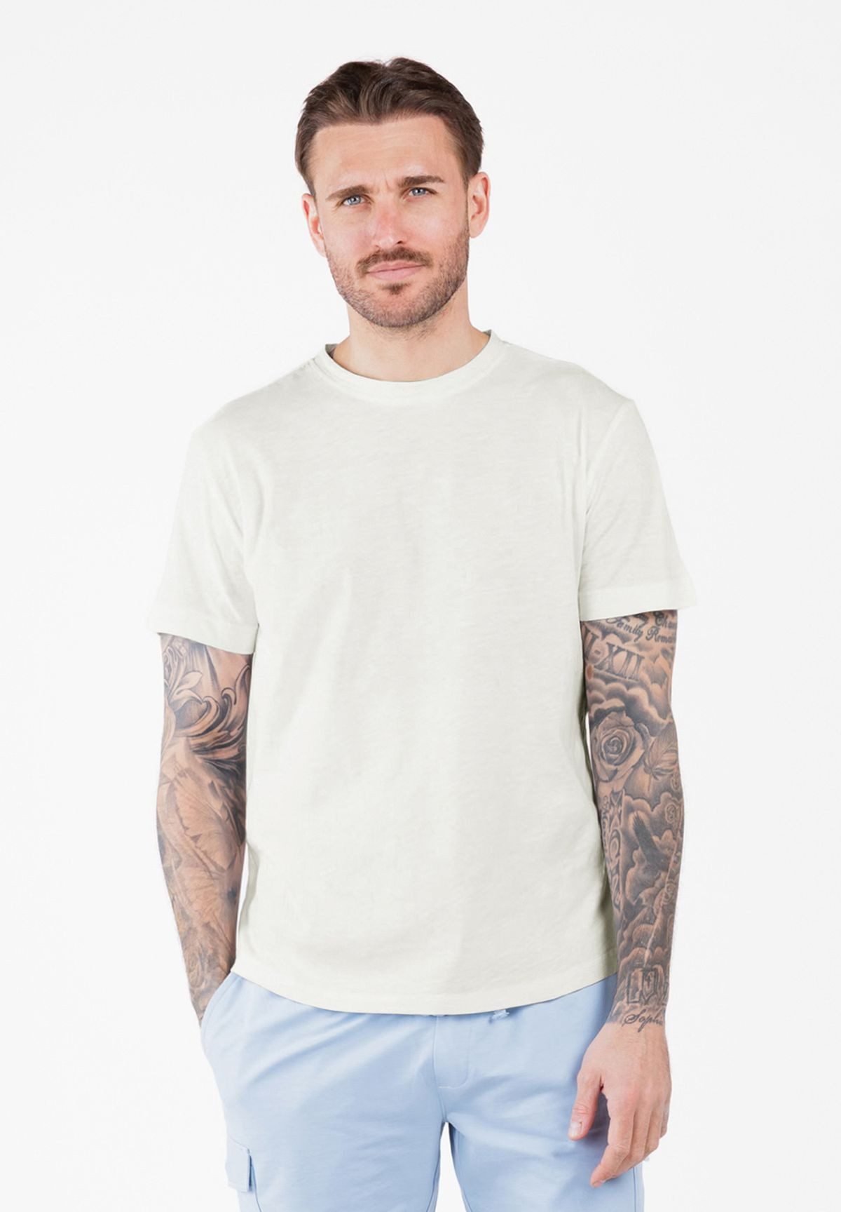 Key Largo T-Shirt MT KLSALT round-loose uni Basic dezenter oversize Look MT00600 Rundhalsauschnitt unifarben kurzarm slim fit