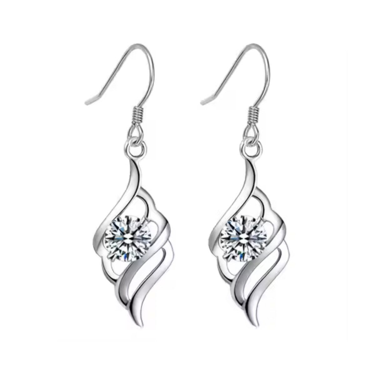 ELLAWIL Paar Ohrhaken Ohrringe Ohrschmuck Ohrhaken lange Tropfen Anhänger O günstig online kaufen