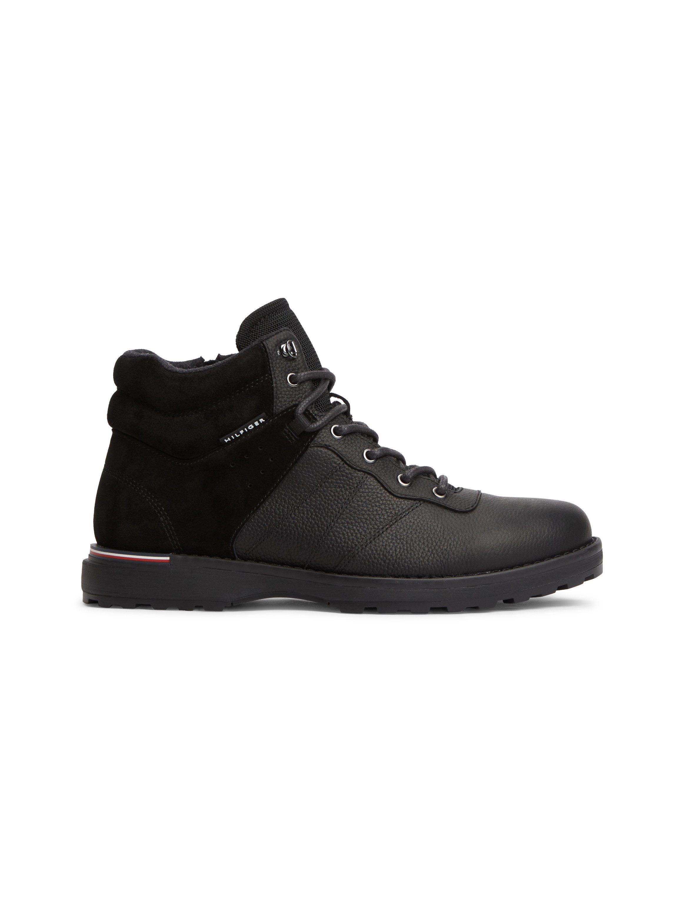 Tommy Hilfiger CORPORATE OUTDOOR WARM LTH BOOT Schnürboots Schnürstiefelette mit weich gepolstertem Schaftrand – Bild 4 von 5