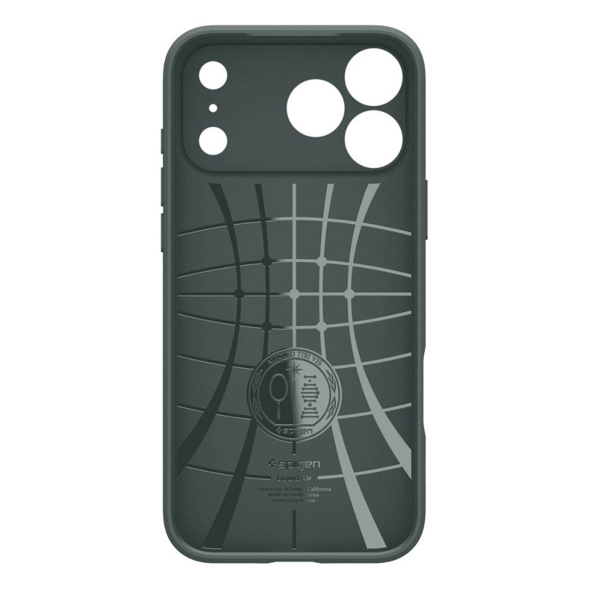 Spigen Handyhülle Liquid Air Case Grün Kompatibel mit iPhone 17 Pro 6,1, Liquid Air Case mit schlanker Bauform und rutschhemmender Oberfläche