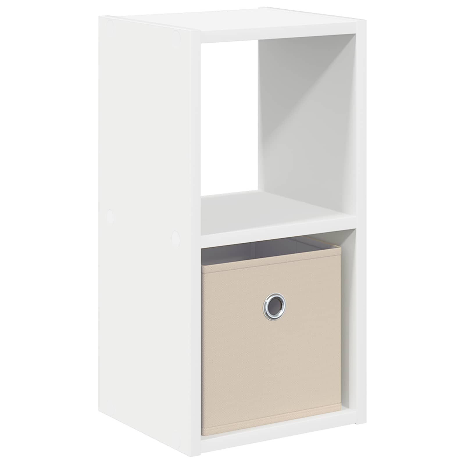 vidaXL Nachttisch 25,5 x 22 x 49,5 cm Nachttisch Nachtschrank Nachtkommode Weiß 25,5x22x