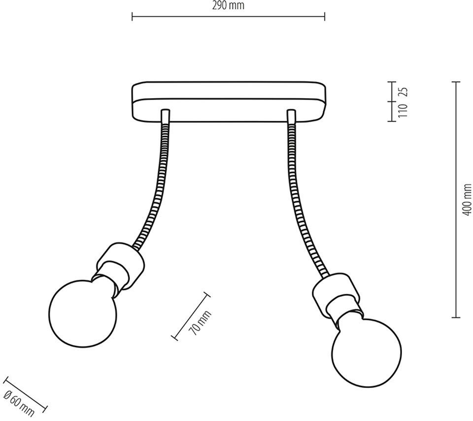 Basis verstellbar FLEX, Eichenholz mit ohne Leuchtmittel, BRITOP LIGHTING aus FSC®-Zertifikat, ALLUMER flexibel Deckenleuchte Leuchtmittel wechselbar,