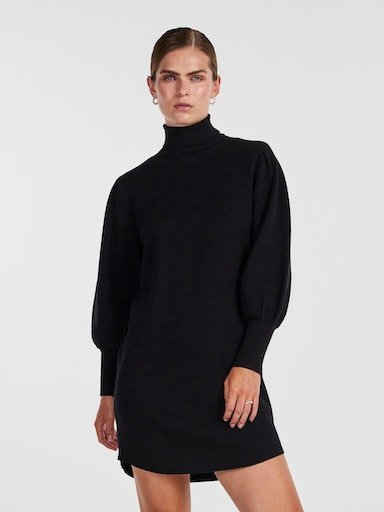 Y.A.S Strickkleid YASFONNY LS ROLL NECK KNIT DRESS S. NOOS