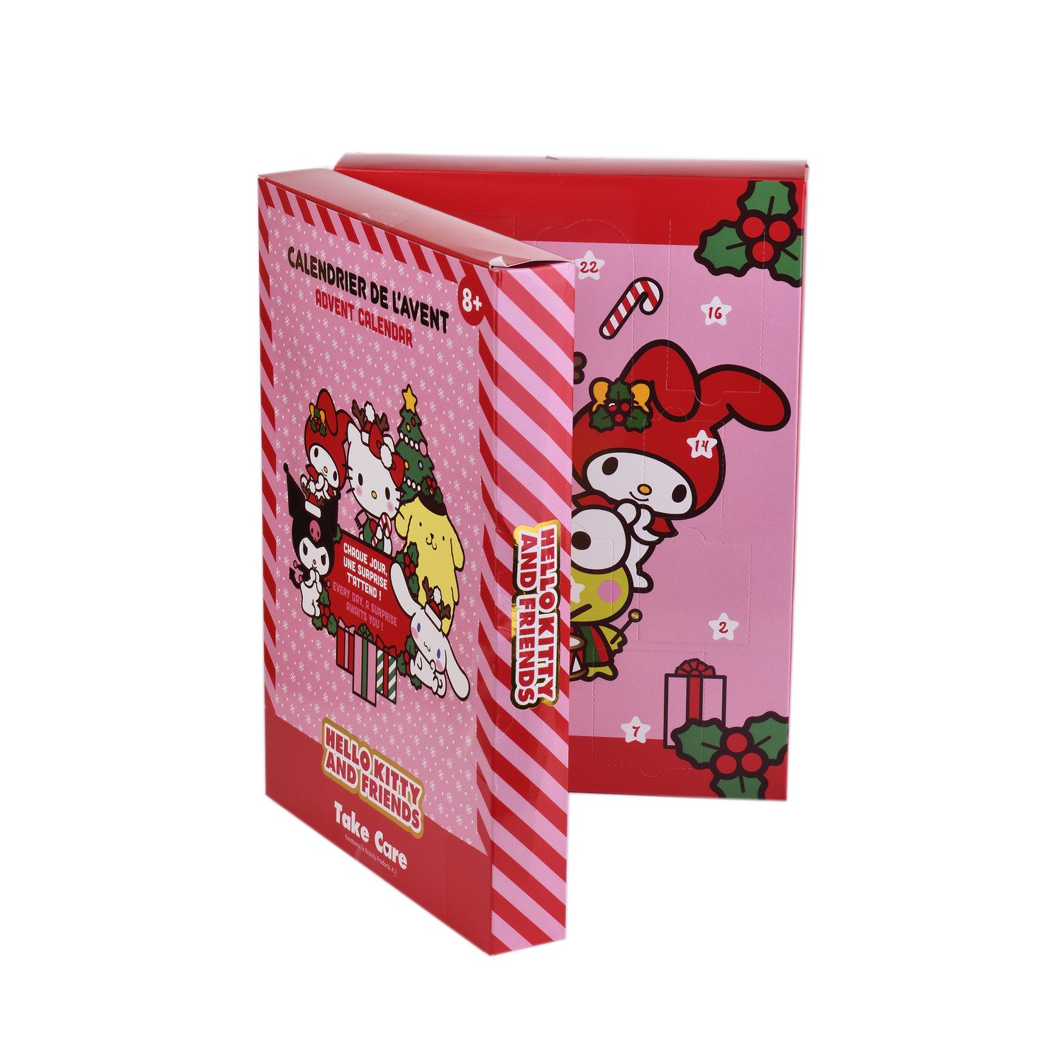 HF Home Flair Adventskalender 1x Hello Kitty & Friends Adventskalender (1-tlg), Offizieller Sanrio Weihnachtskalender mit 24 exklusiven Überraschungen