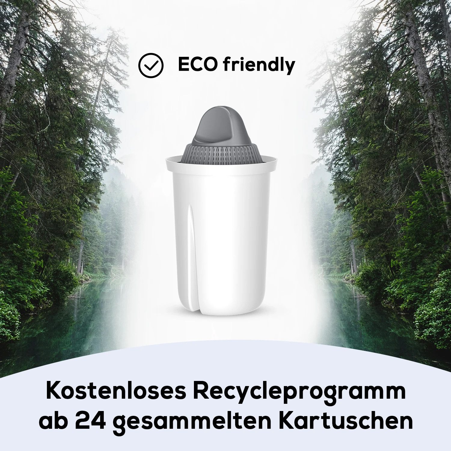 PerloPur Kalk- und Wasserfilter Filterkartuschen Classic Protect+ Pack 20 für extra hartes Wasser, Zubehör für Brita Classic u. PearlCo Classic