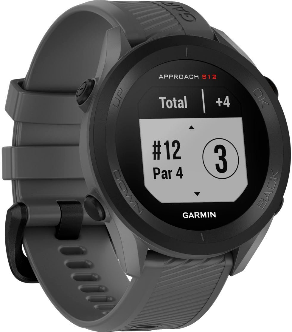Garmin APPROACH S12 2022 Edition Smartwatch (3,3 cm/1,3 Zoll, Garmin) grau | grau/schwarz