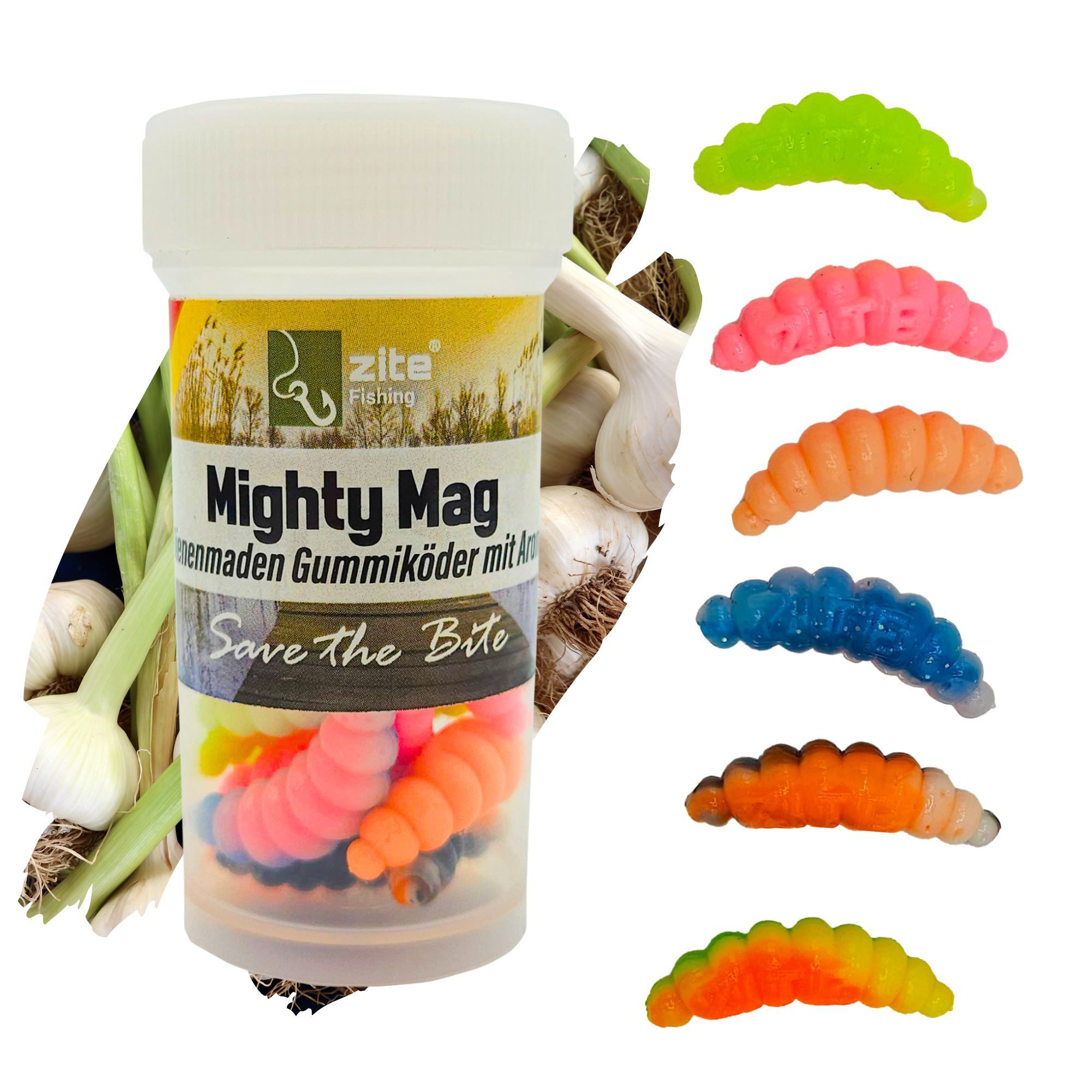 Kunstköder Mighty Mag Mix Aroma 2,8 cm Bienenmade 12 Stück
