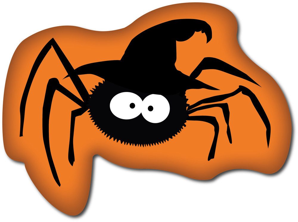 Carbotex Dekokissen Halloween Kürbis, Spinne Kissen Dekokissen