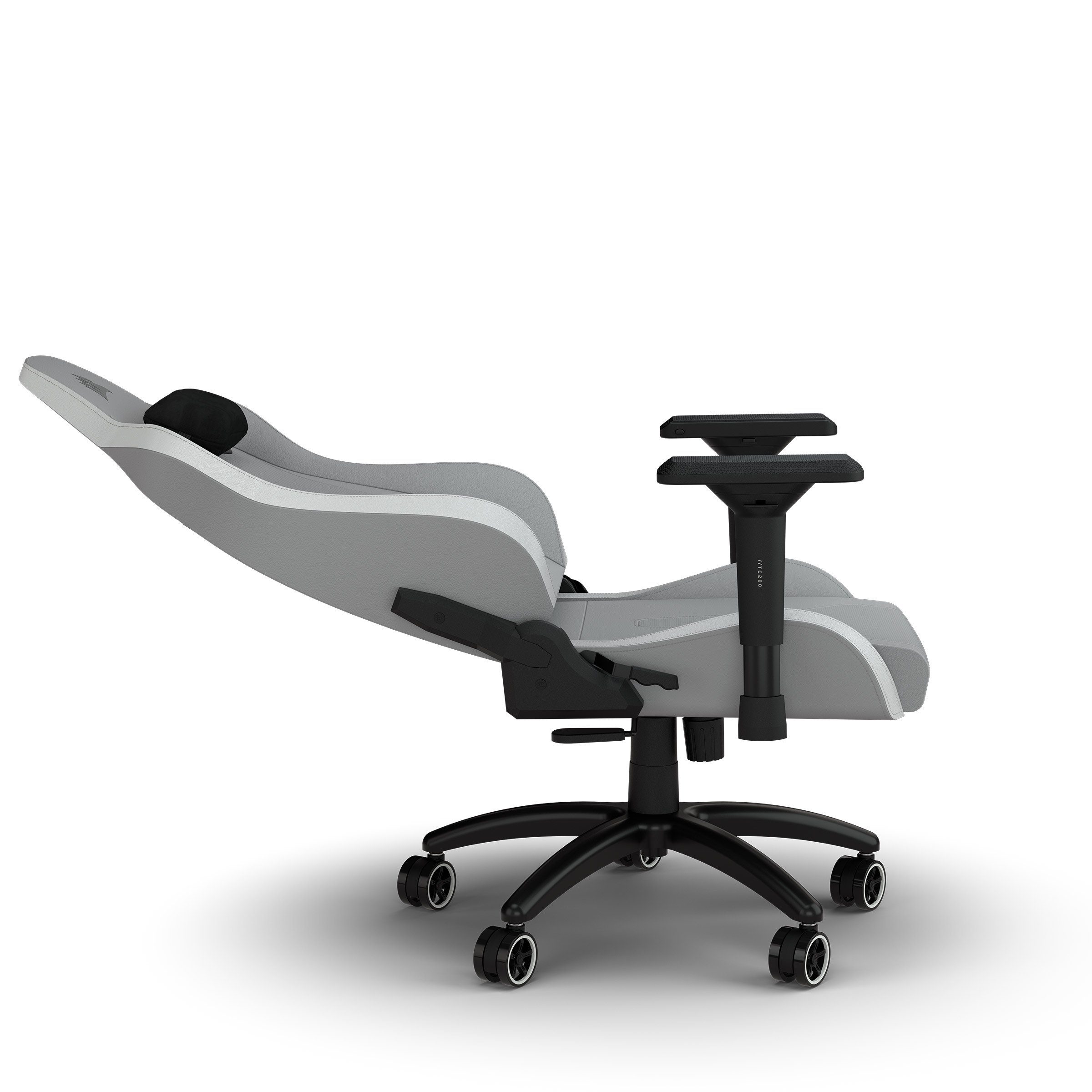 Gaming-Stuhl Fit, Standard Corsair Light Grey/White TC200 Chair, Gaming Leatherette