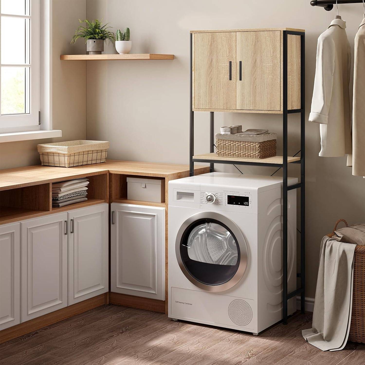 EUGAD Waschmaschinenumbauschrank (1-St) Waschmaschinenregal über Waschmasch günstig online kaufen