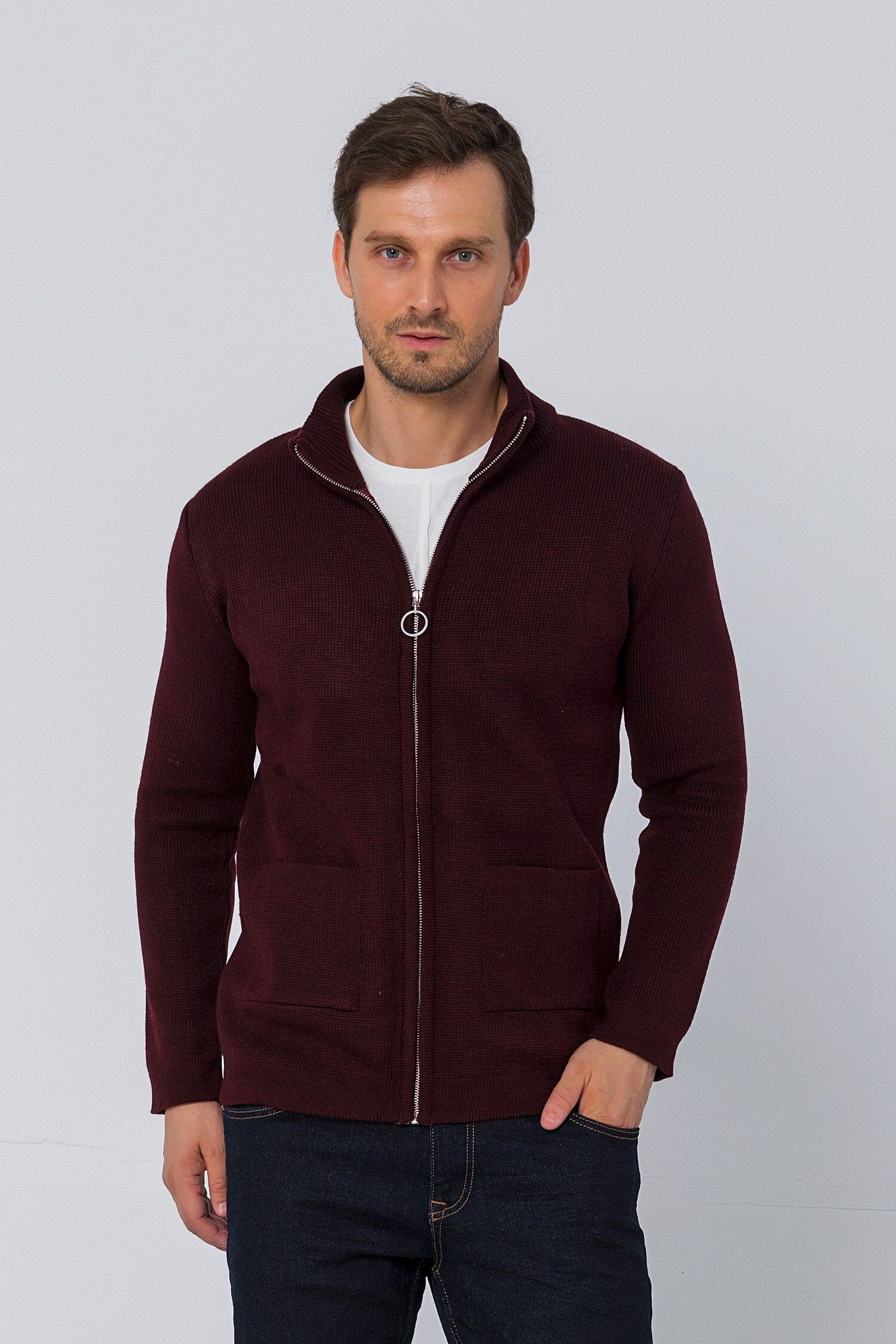 Strickjacke Ron Bordeaux Tomson