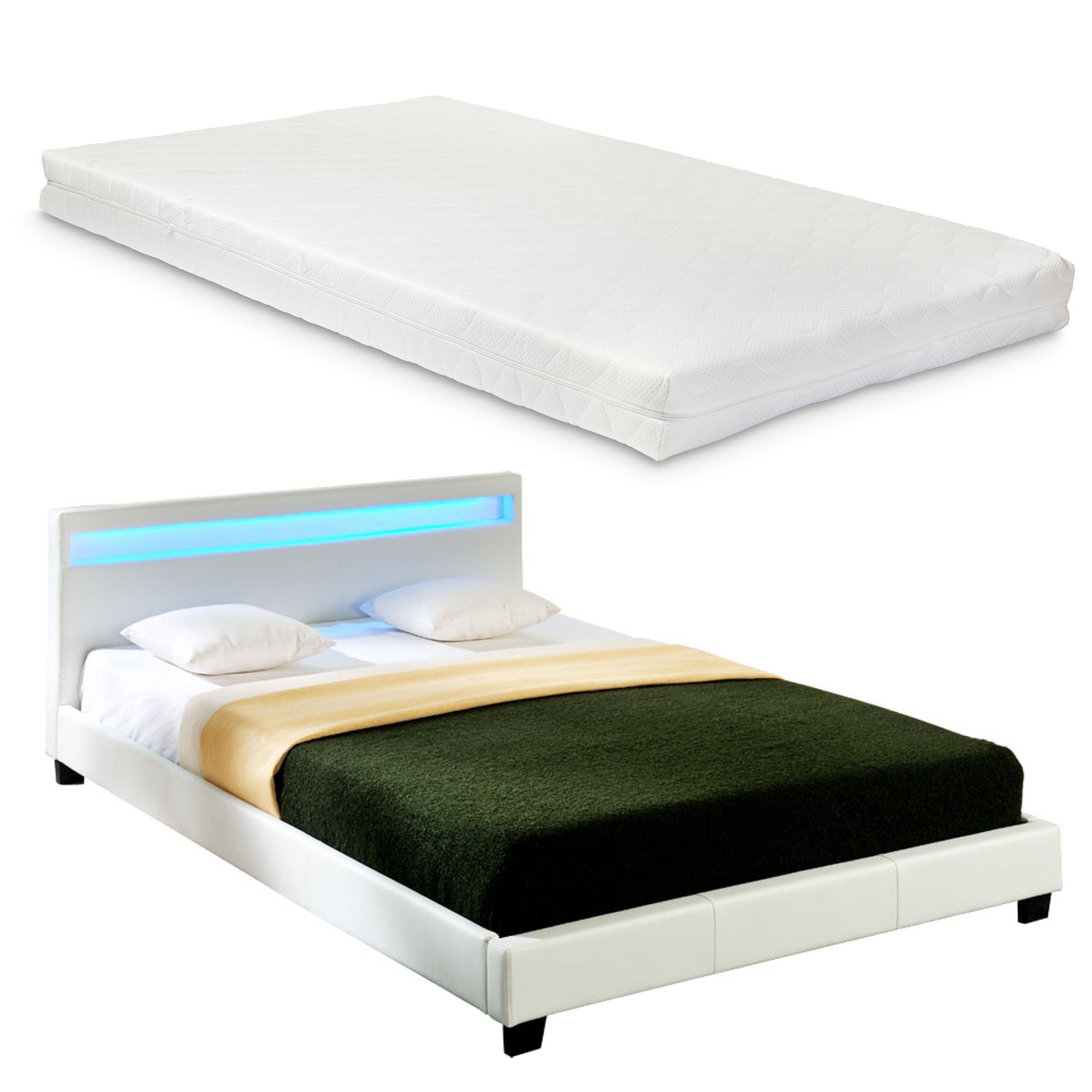 Corium Polsterbett (Bett und Matratze), LED-Bett günstig online kaufen