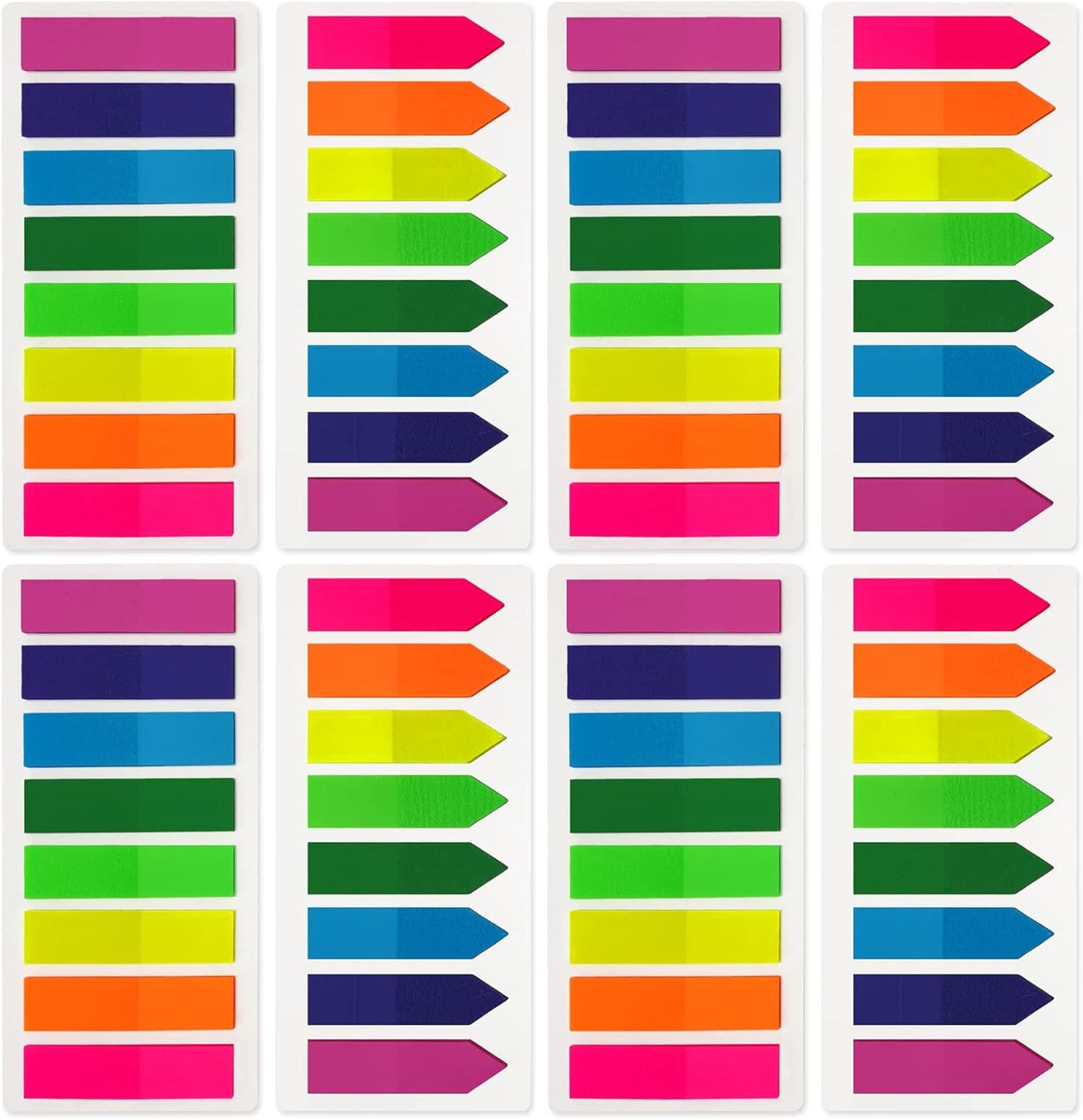 FELIXLEO Haftnotizblock 1600 Seitenmarker Selbstklebend Haftnotizen Index Tabs Schreibbar