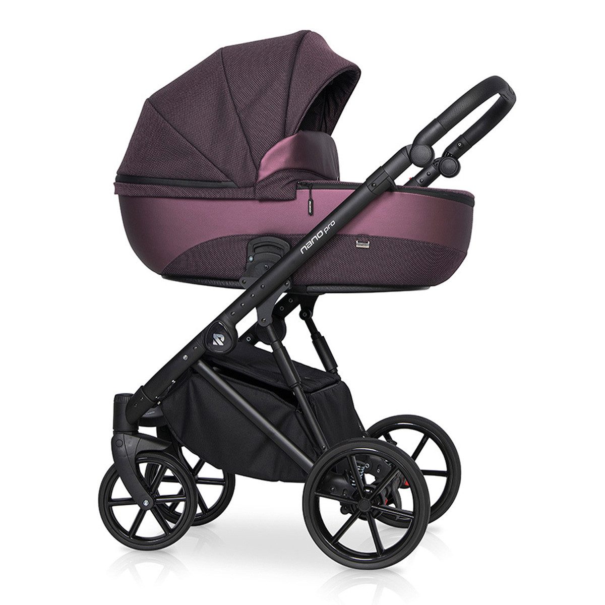 babies-on-wheels Kombi-Kinderwagen Nano pro 2 in 1 inkl. Sportsitz und Zubehör in 6 Farben