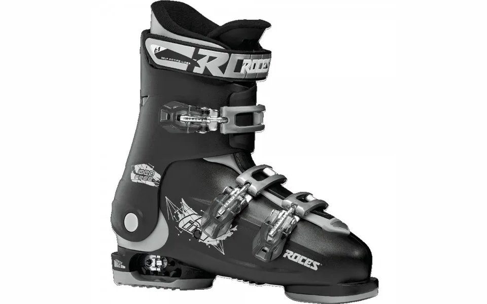 Roces Alpin Ski Schuh Kinder Roces IDEA FREE 22.5-25.5 Skischuh 00022 black-silver