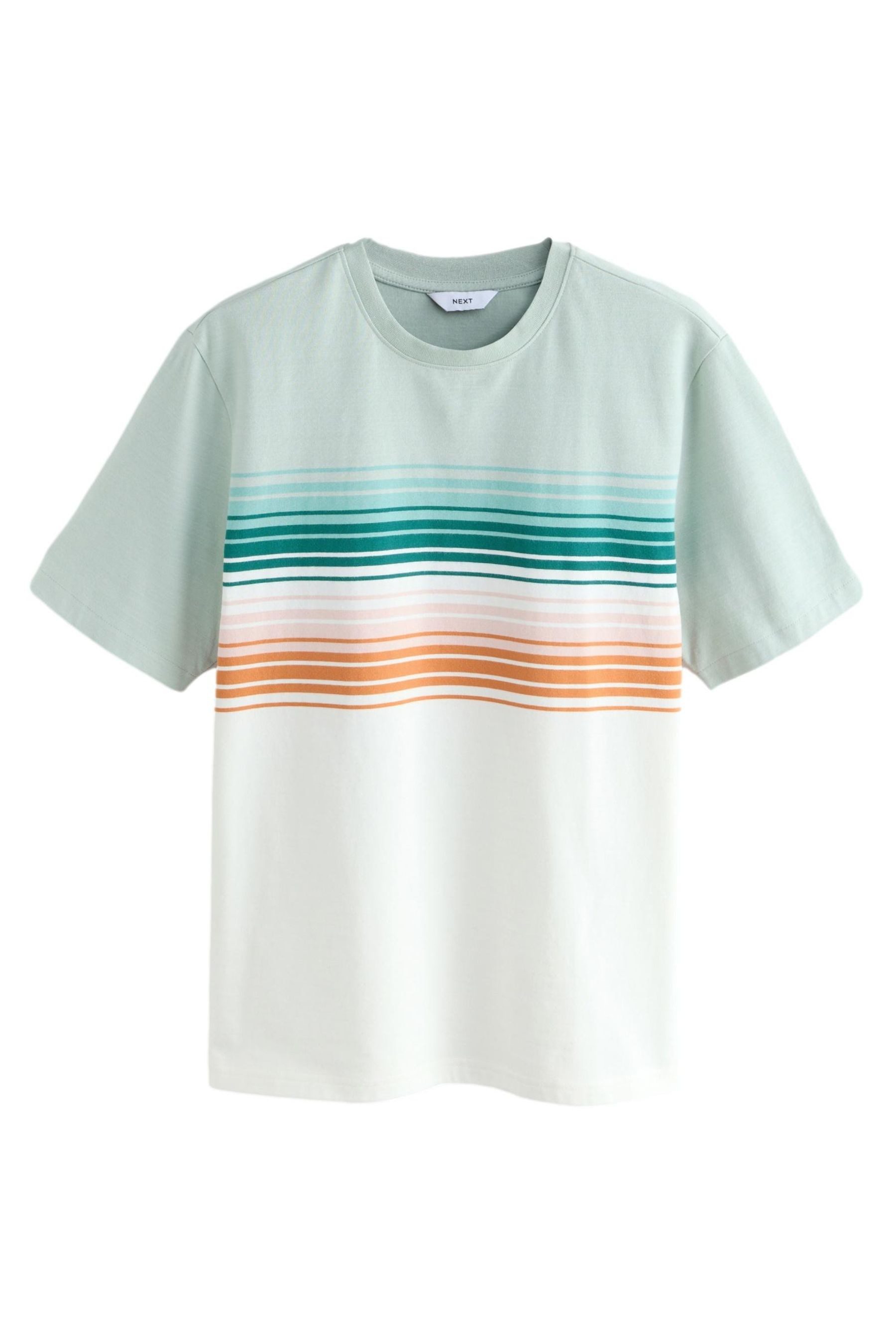 Next T-Shirt T-Shirt mit Farbverlauf und Blockfarben (1-tlg)