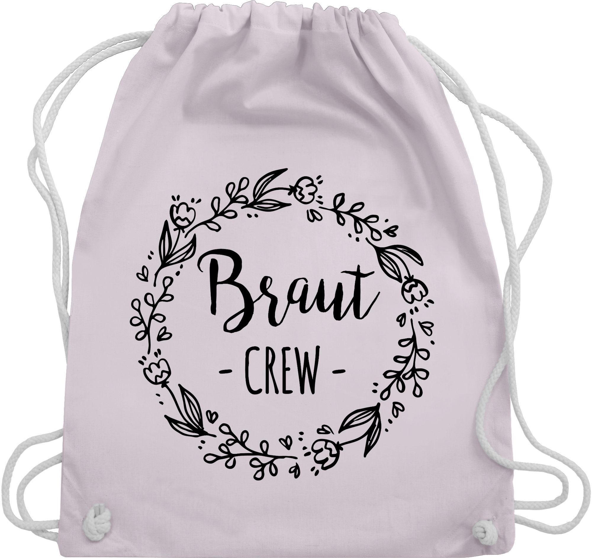 Shirtracer Turnbeutel Braut Crew Team Braut, JGA Junggesellenabschied Frauen