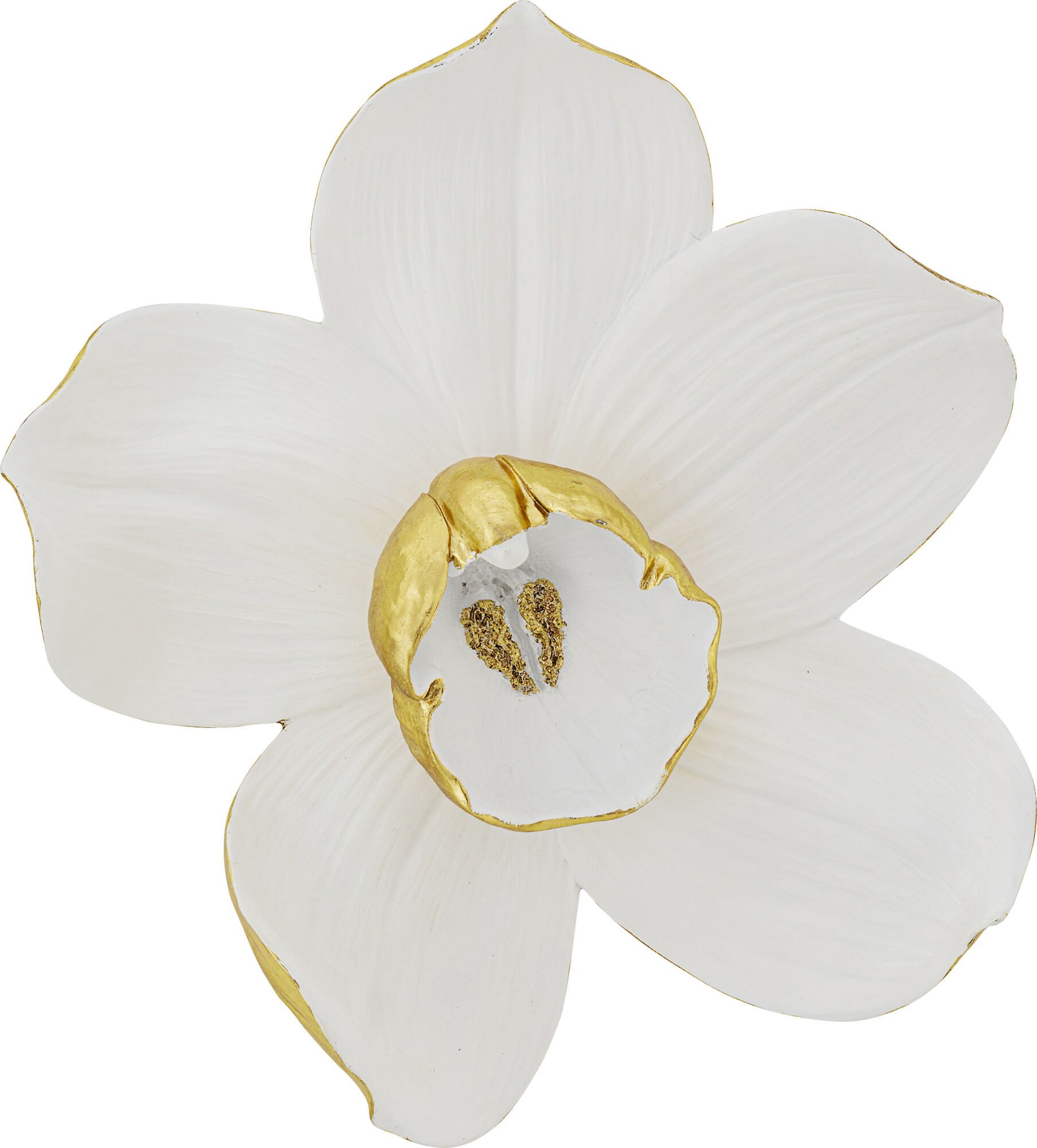Wanddekoobjekt Wandobjekt Orchid Weiß 44