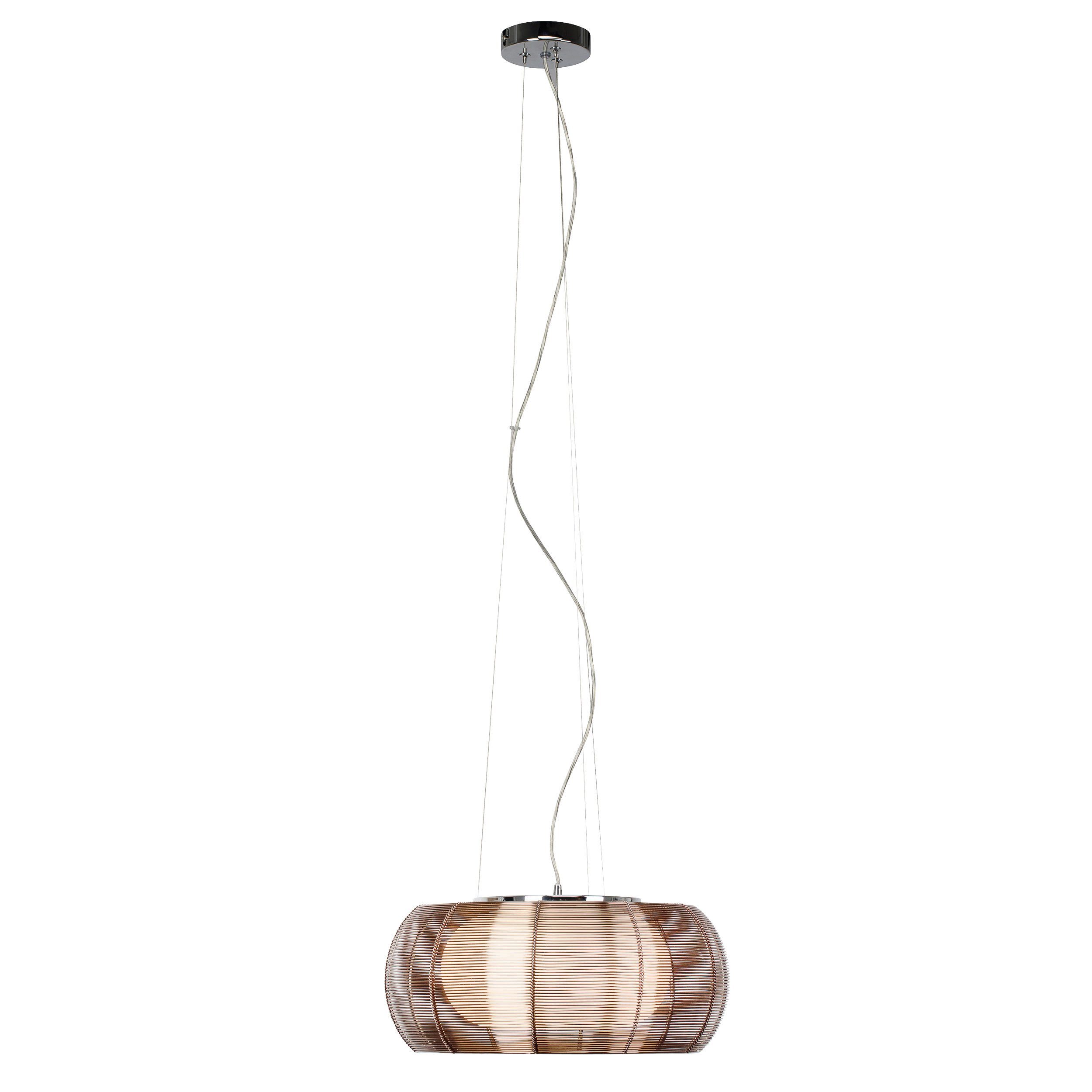 Brilliant Pendelleuchte Relax, ohne Leuchtmittel, Hängelampe 40cm bronze/chrom