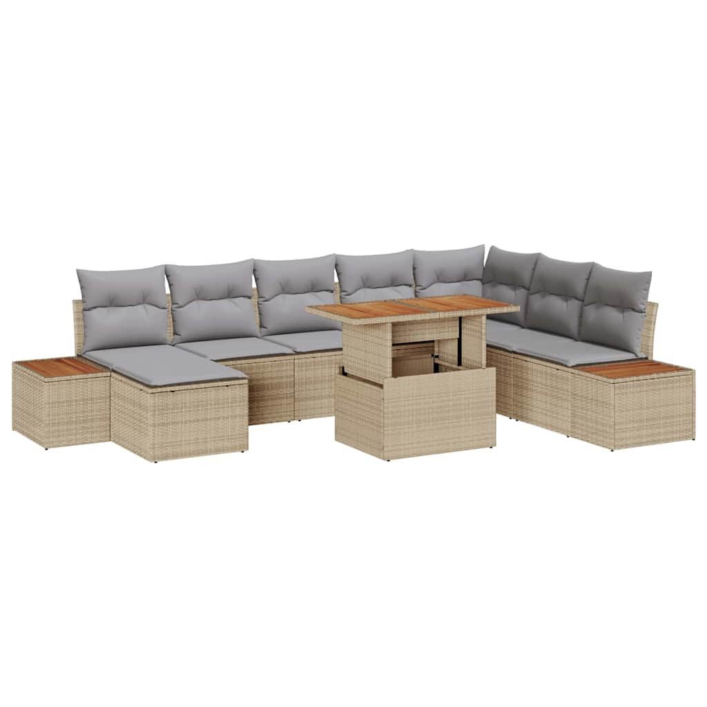 vidaXL Gartenlounge-Set Garten-Sofa-Set mit Speicher 9 günstig online kaufen