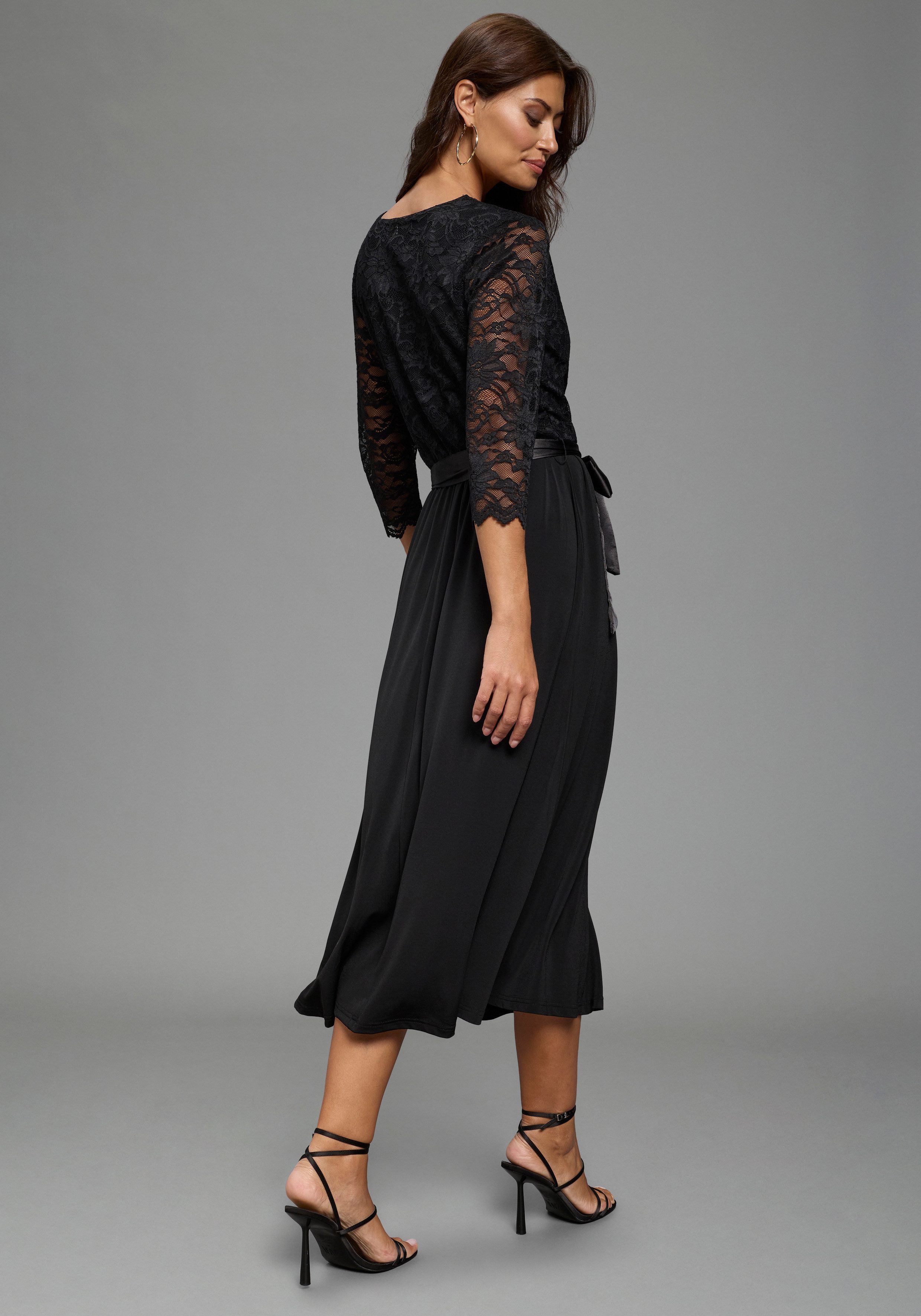 Laura Scott Abendkleid für elegante Anlässe, aus Spitze und Jersey günstig online kaufen