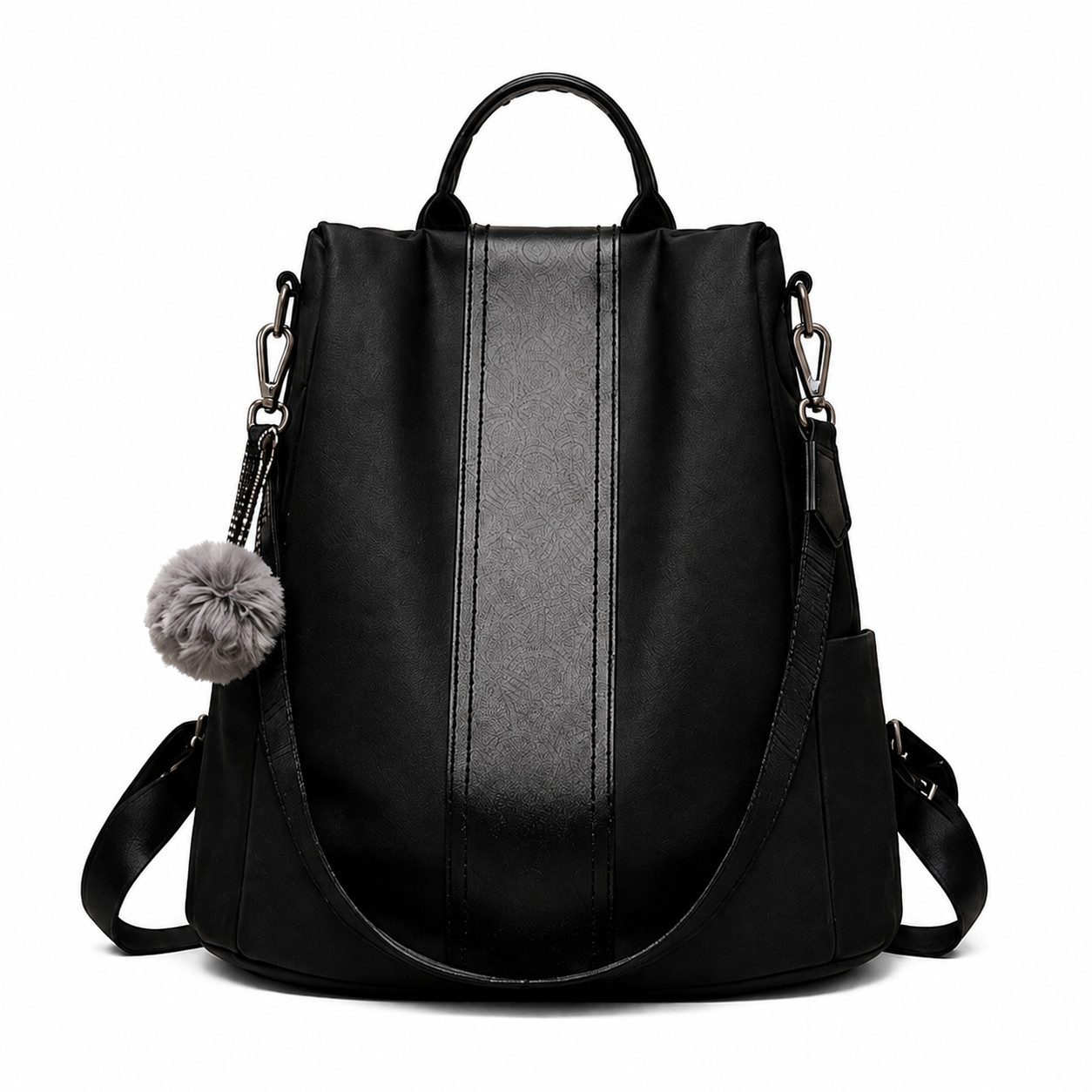 Fyrove Rucksack Damen Anti-Diebstahl Cityrucksack wasserabweisend Nylon, Rucksacktasche 2-in-1 mit Schultergurt für Alltag Reise Freizeit