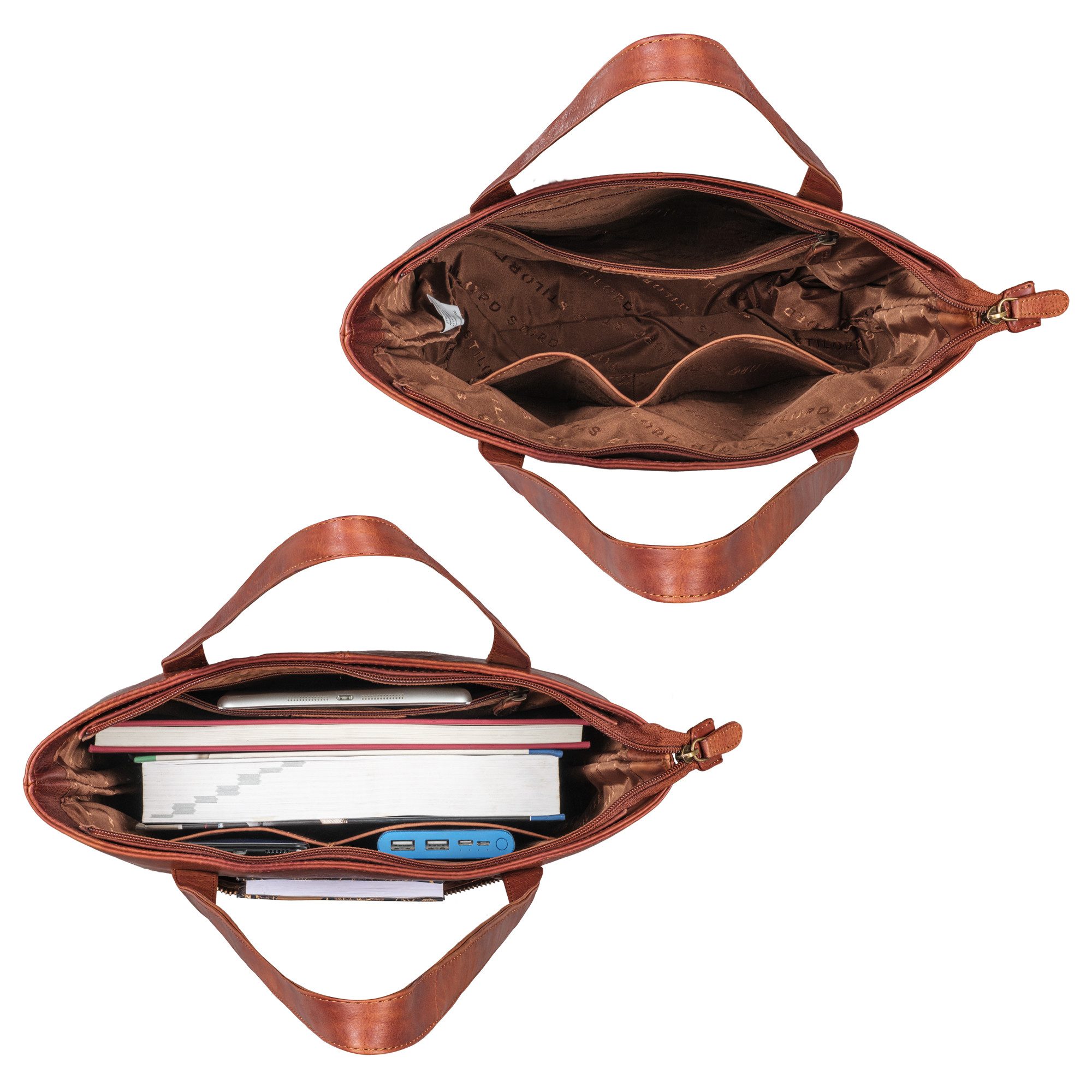 STILORD Handtasche "Aveline" Shopper Damen Handtasche Klein Leder