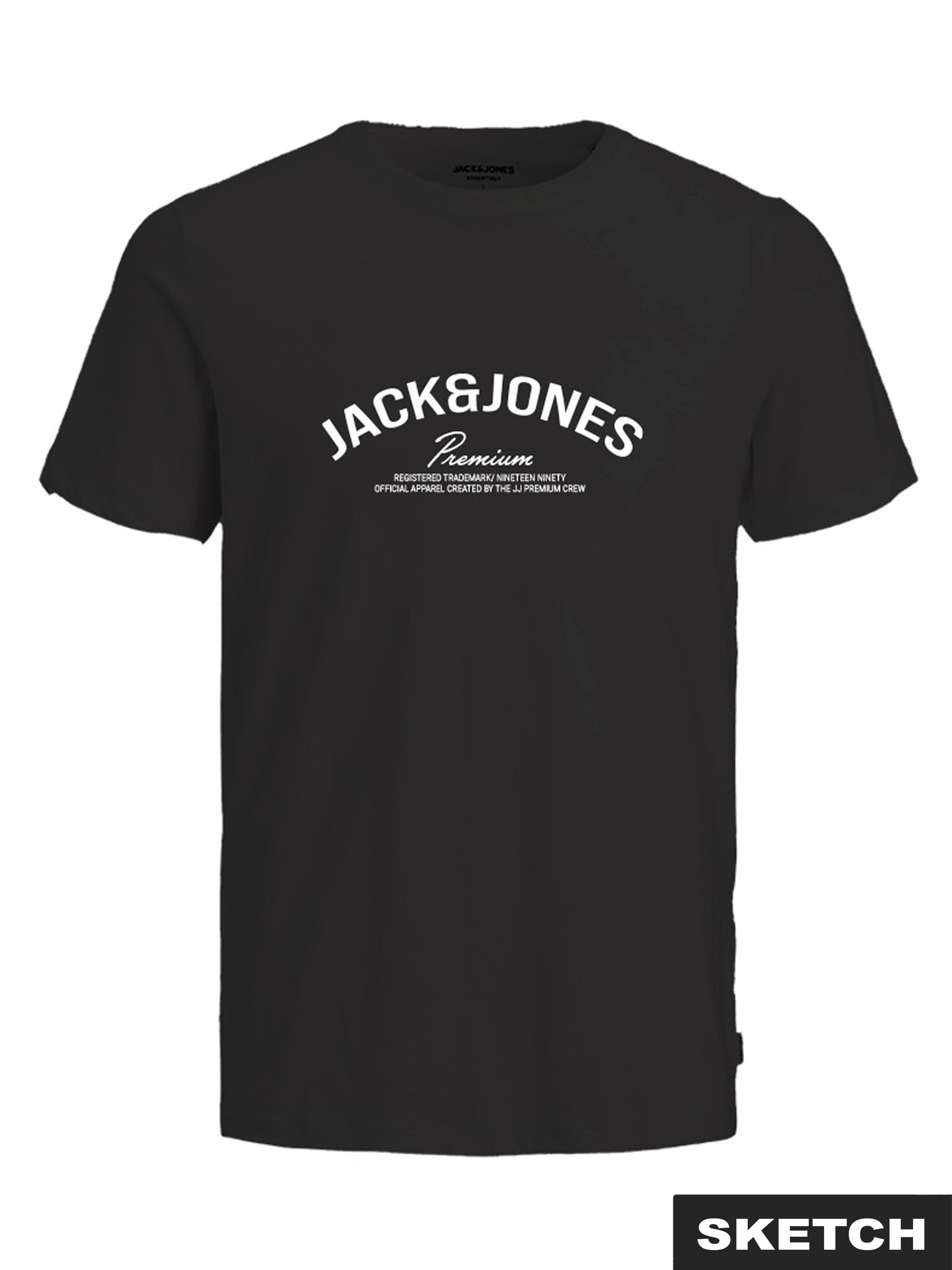 Jack & Jones PlusSize T-Shirt JPRBLATOMMY SS TEE FST PLS mit Logo Schriftzug