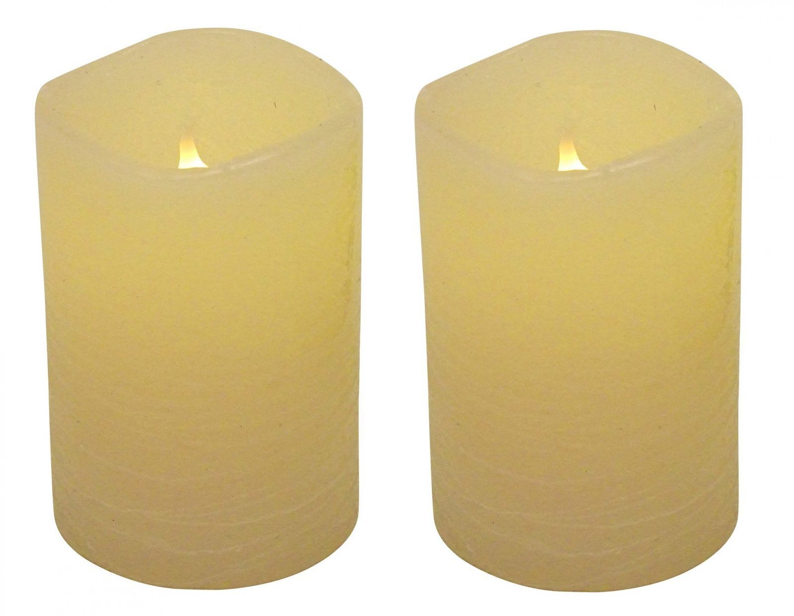 Tafelkerze Kerze LED 2er 5x10 cm div.Farben