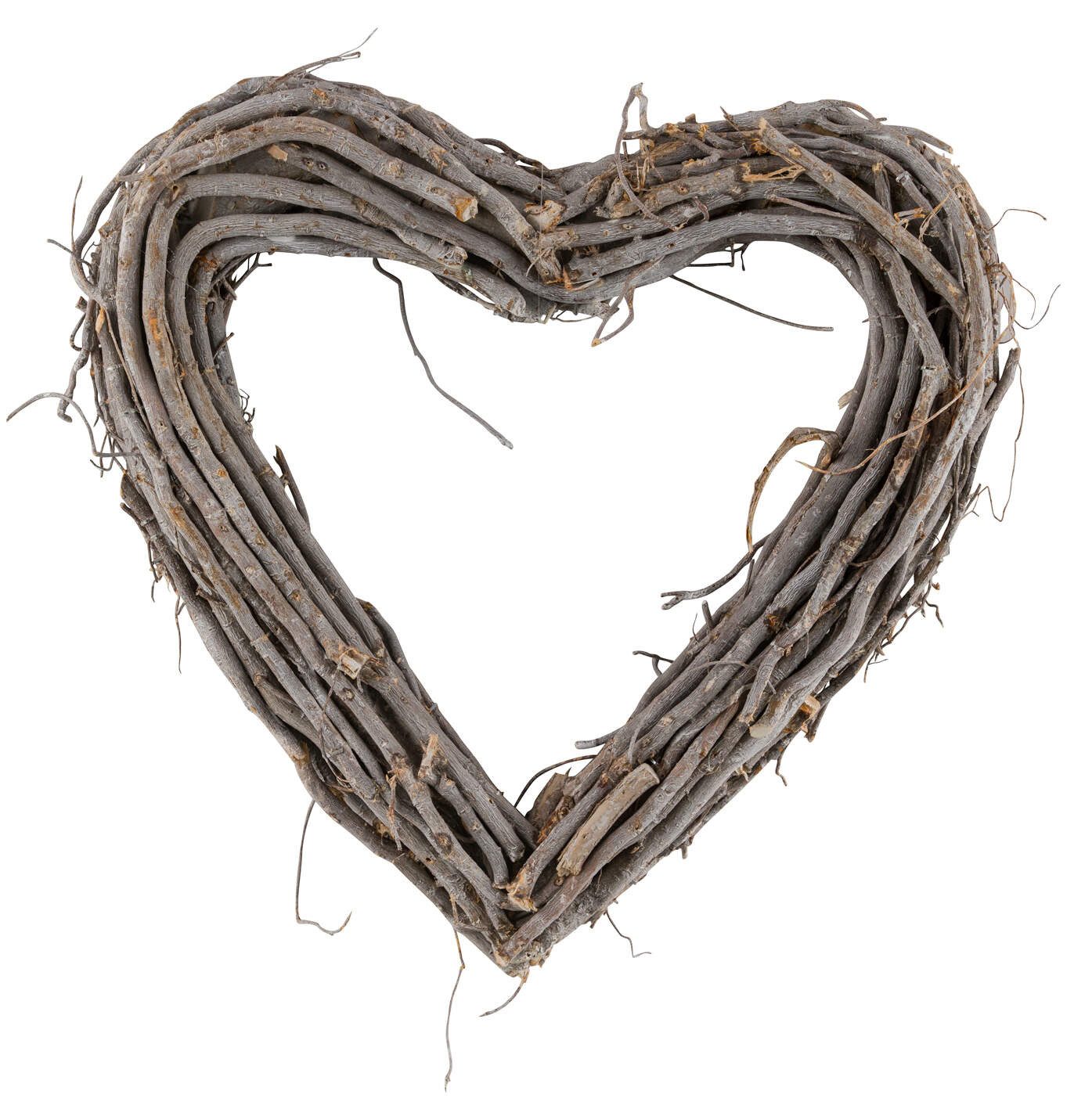 Gehlmann Dekokranz Reisigherz Herzform - 34 x 34 x 6 cm