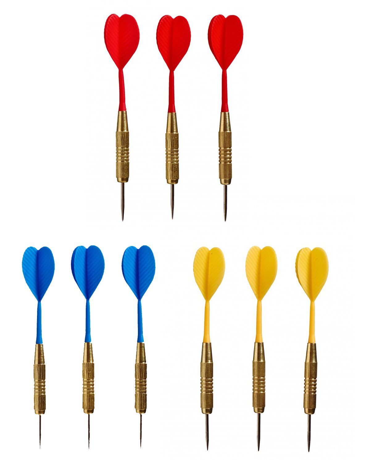 Best Sporting Dartpfeil Dartpfeilset Torpedo, 3 Stück à 20 g, Dartspitze Messing