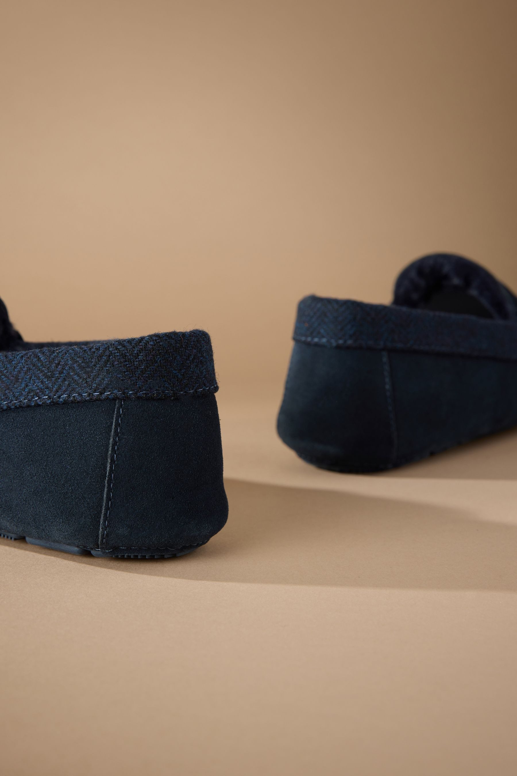 Next Signature Mokassin-Slipper, Premium-Veloursleder Hausschuh (1-tlg)