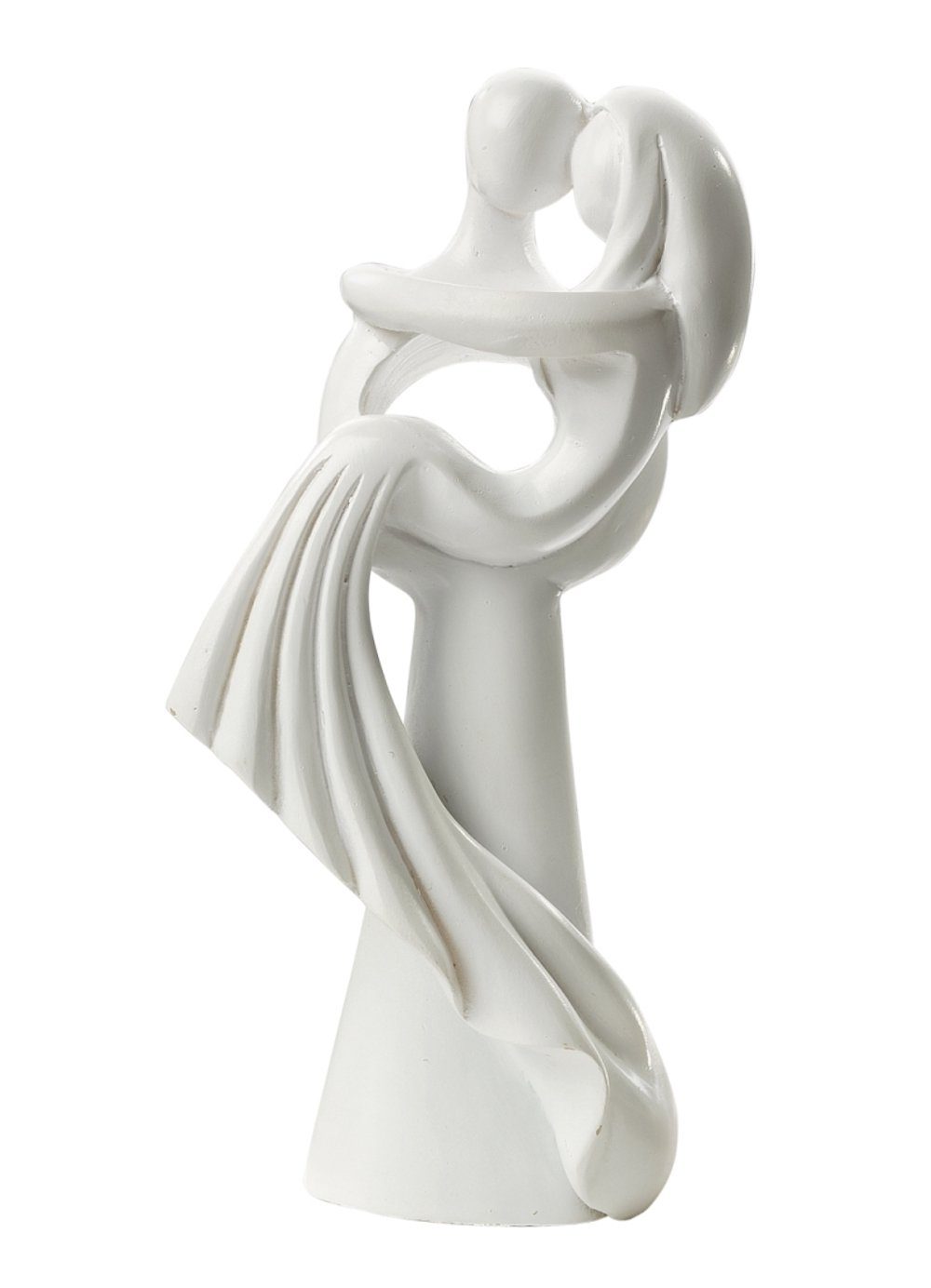 HobbyFun Dekofigur Hochzeitspaar, modern I, 10cm, sitzend Weiß