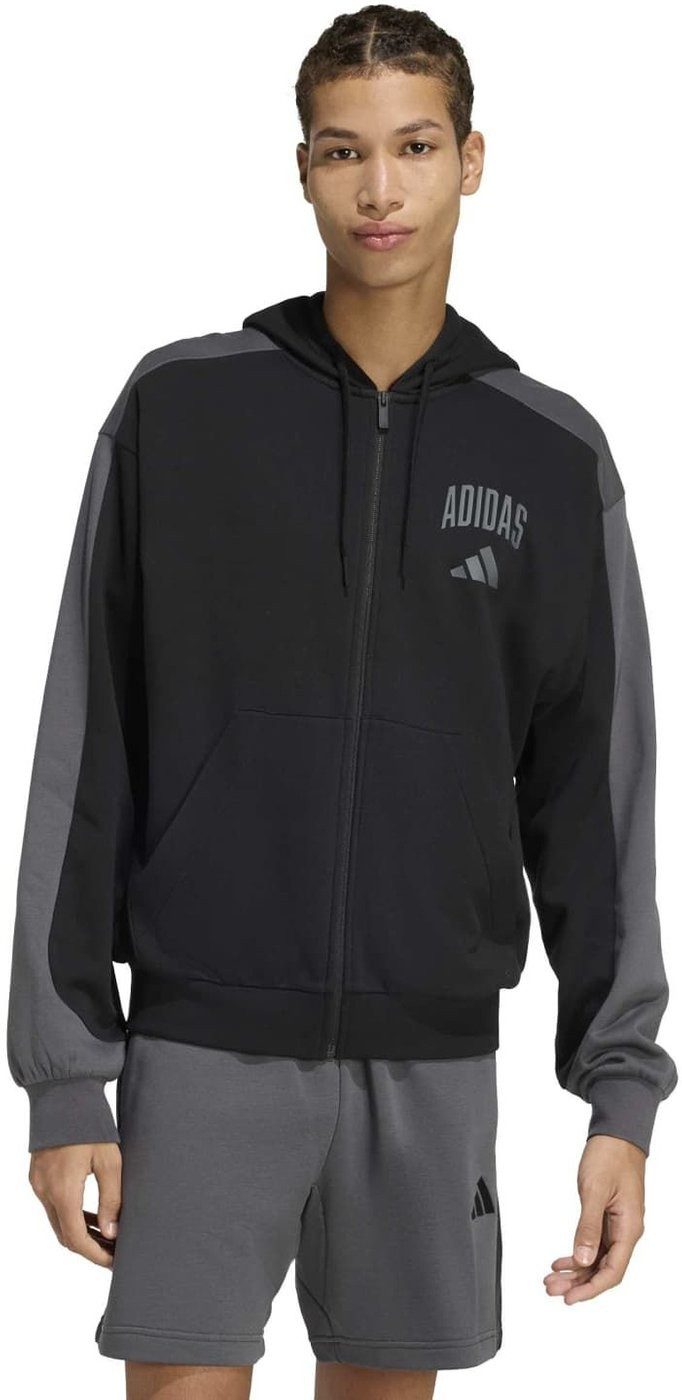 adidas Sportswear Kapuzensweatshirt M COLLEGIATE FZ BLACK/GRESIX