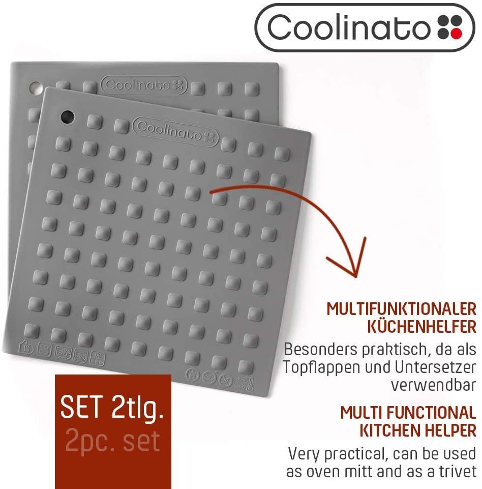 Coolinato Topflappen Set 2tlg Silikon – Bild 5 von 5
