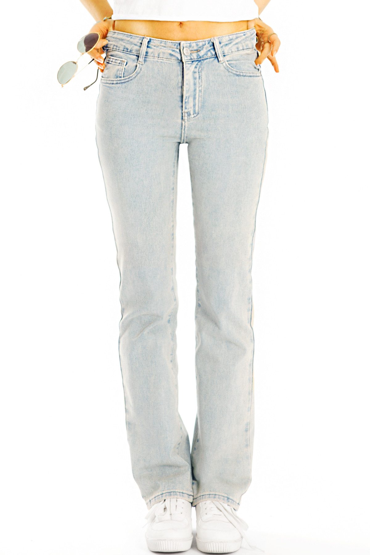 be styled Gerade Jeans Gerade Jeans Hose Medium Rise Slim Fit Jeanshose - Damen - j9k 5-Pocket-Style