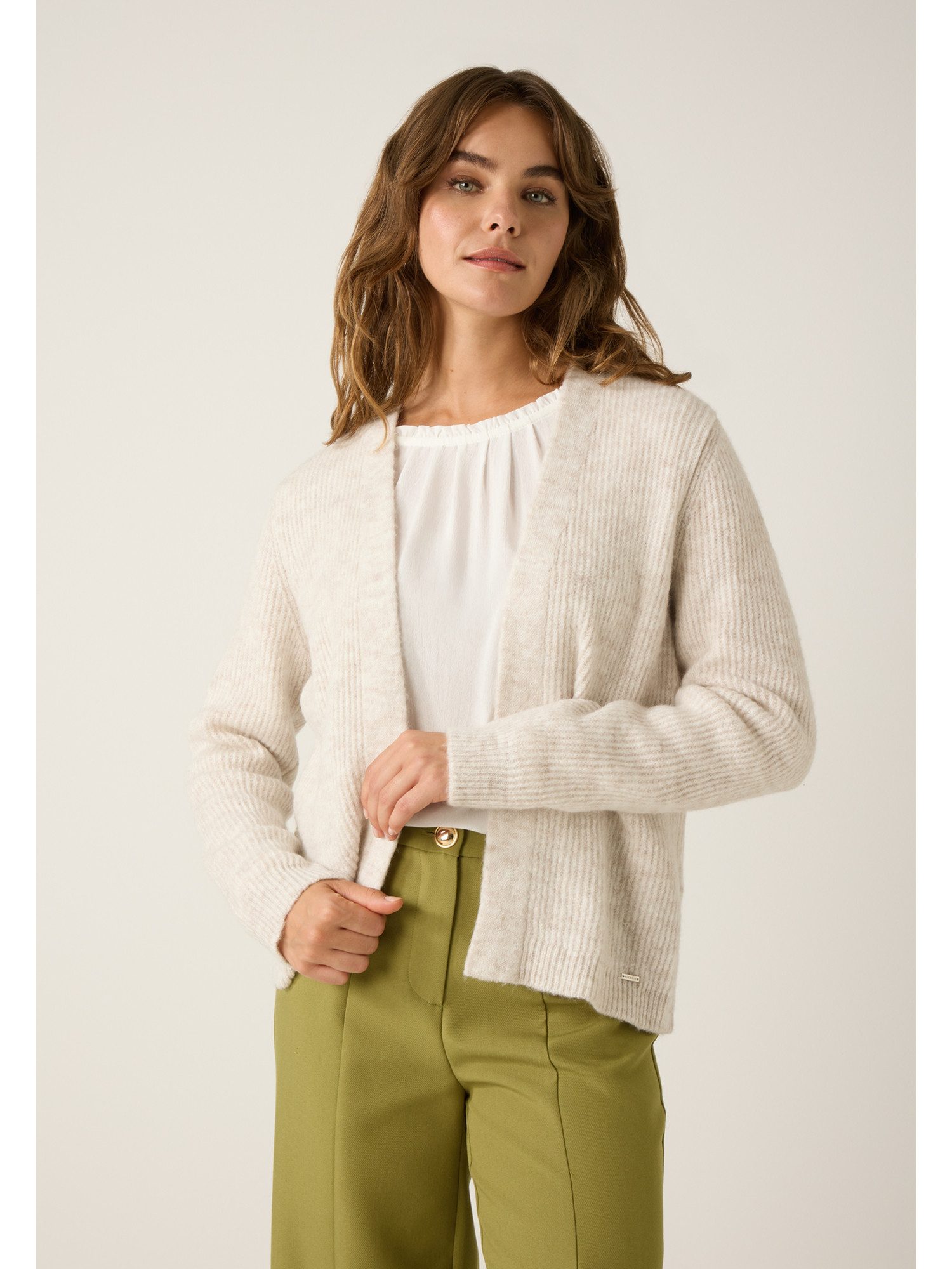 MORE&MORE Cardigan weicher Rippstrickcardigan günstig online kaufen