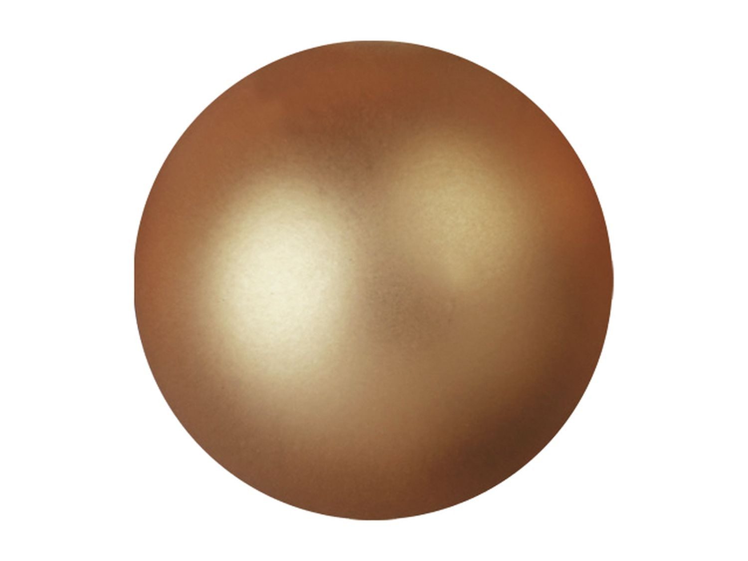 INNA-Glas Christbaumschmuck Weihnachtskugel Fabiana, 48 Stück, metallic-Kupfer, Ø3,5cm