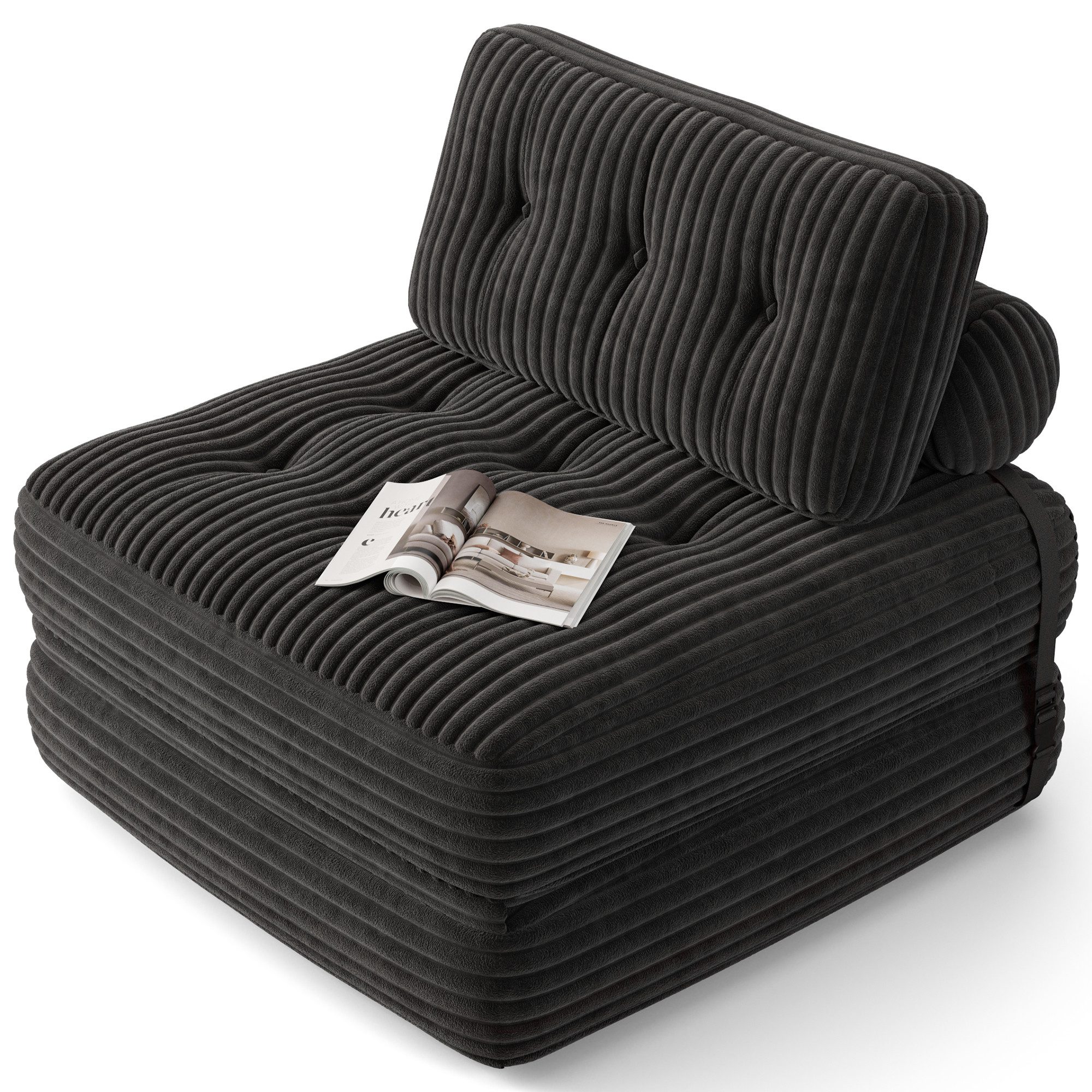 Bealife 1,5-Sitzer Klappbares Sofa, Relaxsessel Indoor-Lazy günstig online kaufen