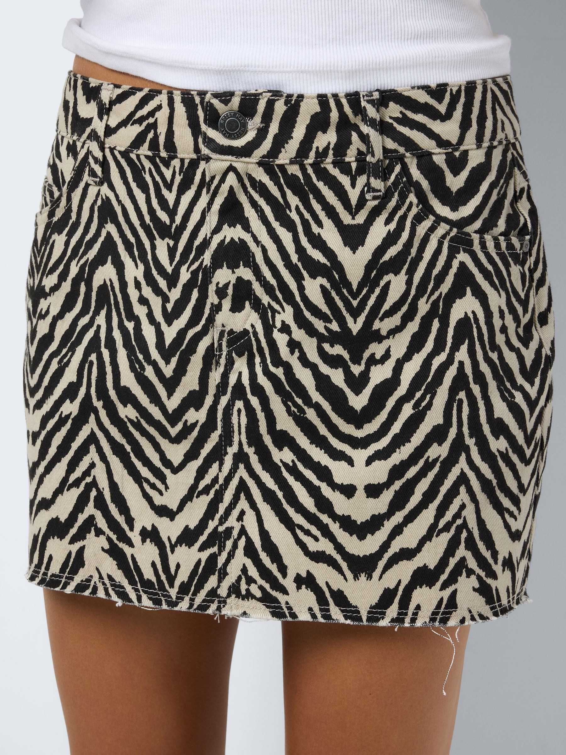 Noisy may Sommerrock Kurzer Zebraprint Low günstig online kaufen