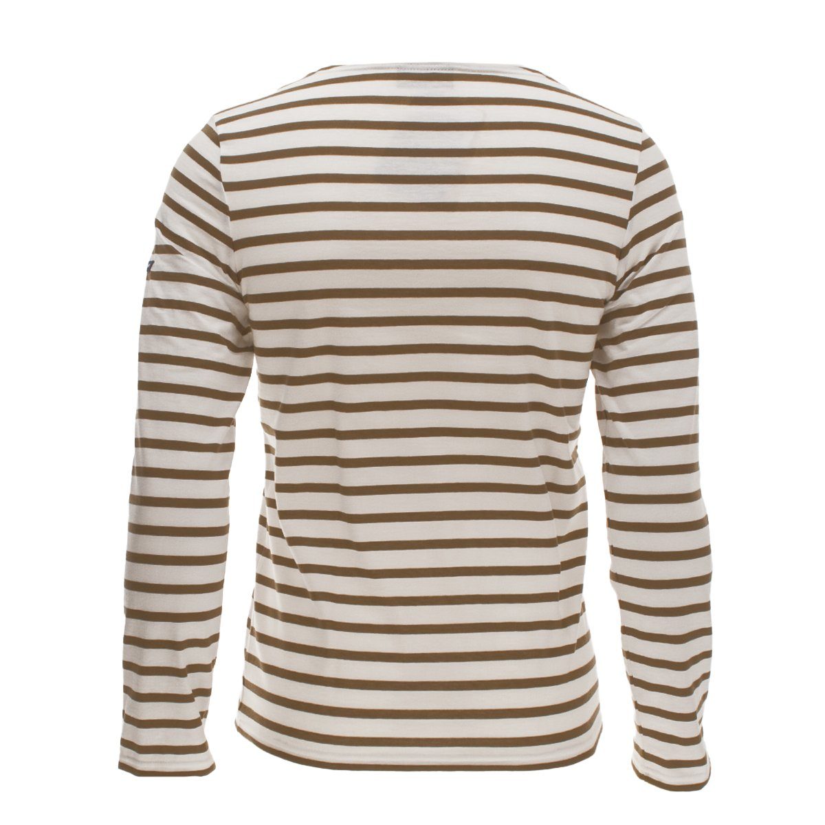 Saint James Langarmshirt 9858 Unisex Shirt Minquiers Modern mit Streifen aus Baumwolle Neige/Roche(6H)