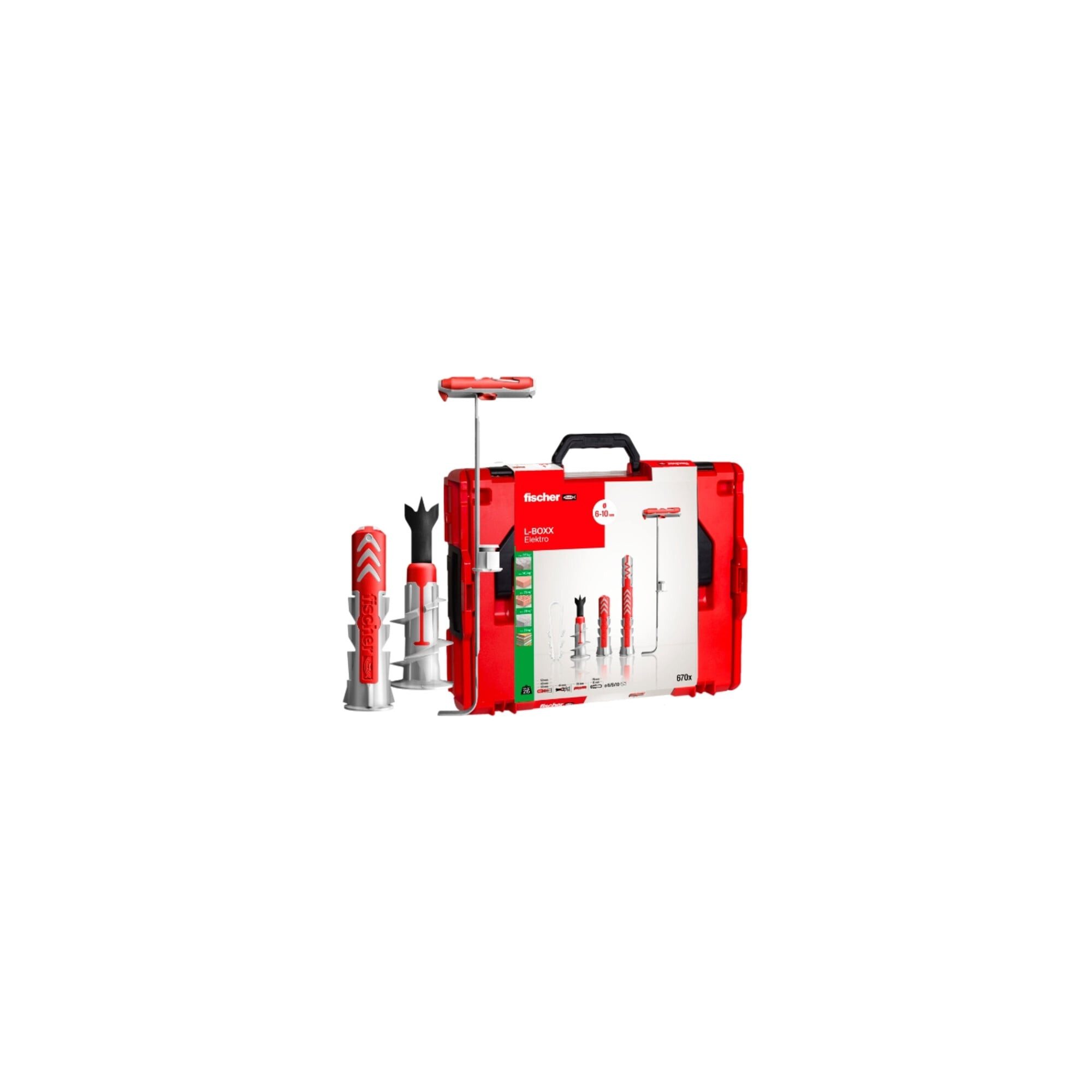 fischer Schrauben- und Dübel-Set fischer L-Boxx 102 Elektrobefestigung (910 Teile)