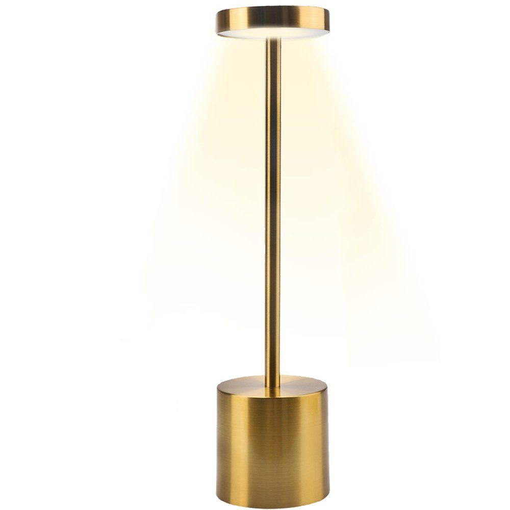 AKKEE Tischleuchte LED Akku Tischlampe Kabellos 1800mAh, Touch Tischlampen für Indoor Outdoor Nachttisch Esstisch Bar Terrasse