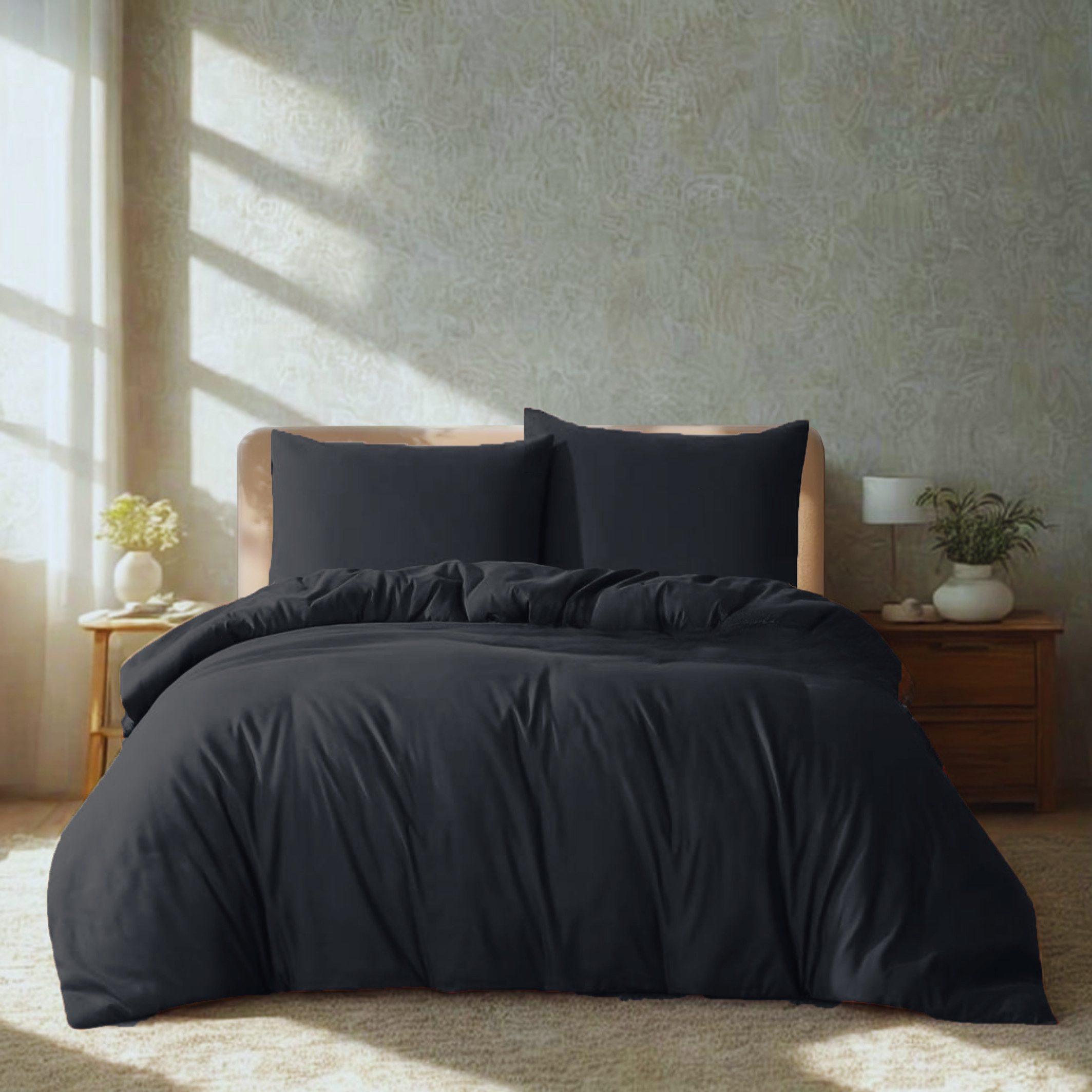 Komfortec Постельное белье Premium, 135 x 200 bis 220 x 240 cm, 6 verschiedene Größen zur Auswahl, gebürstet 100% Mikrofaser, 3 teilig, Superweiches Постельное белье-Set, Knitterfrei, Atmungsaktiv