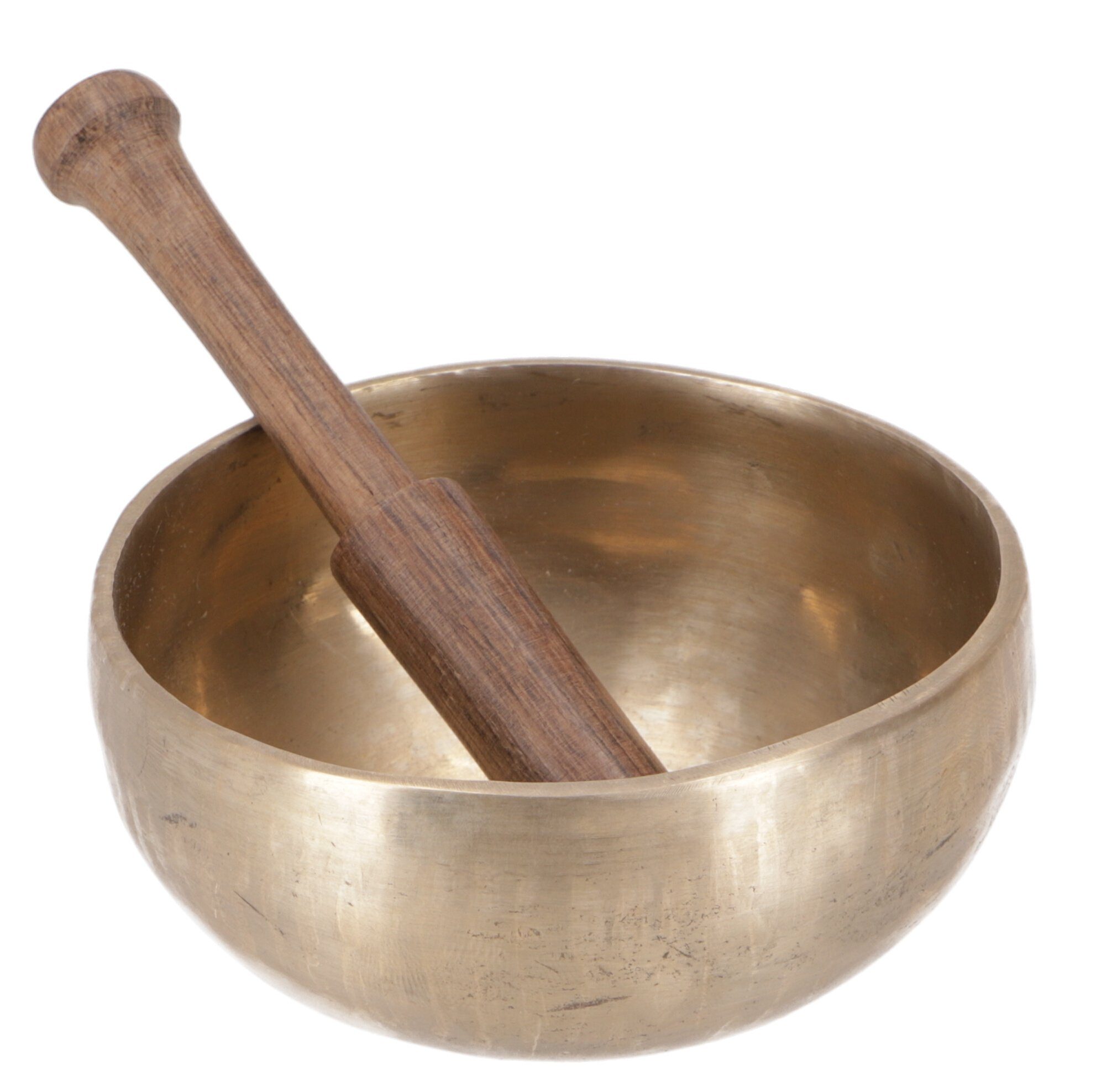 Guru-Shop Klangchakra Handgearbeitete Klangschale mit langanhaltendem..