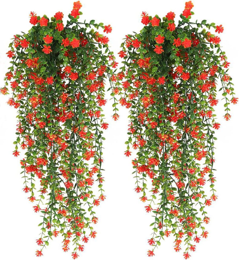 Kunstranke kunstblumen,Künstliche Hängepflanzen, Coonoor, ( 2 Stück) , Wanddekoration
