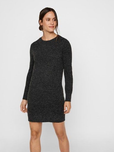 Vero Moda Strickkleid VMDOFFY melierte Optik melange black