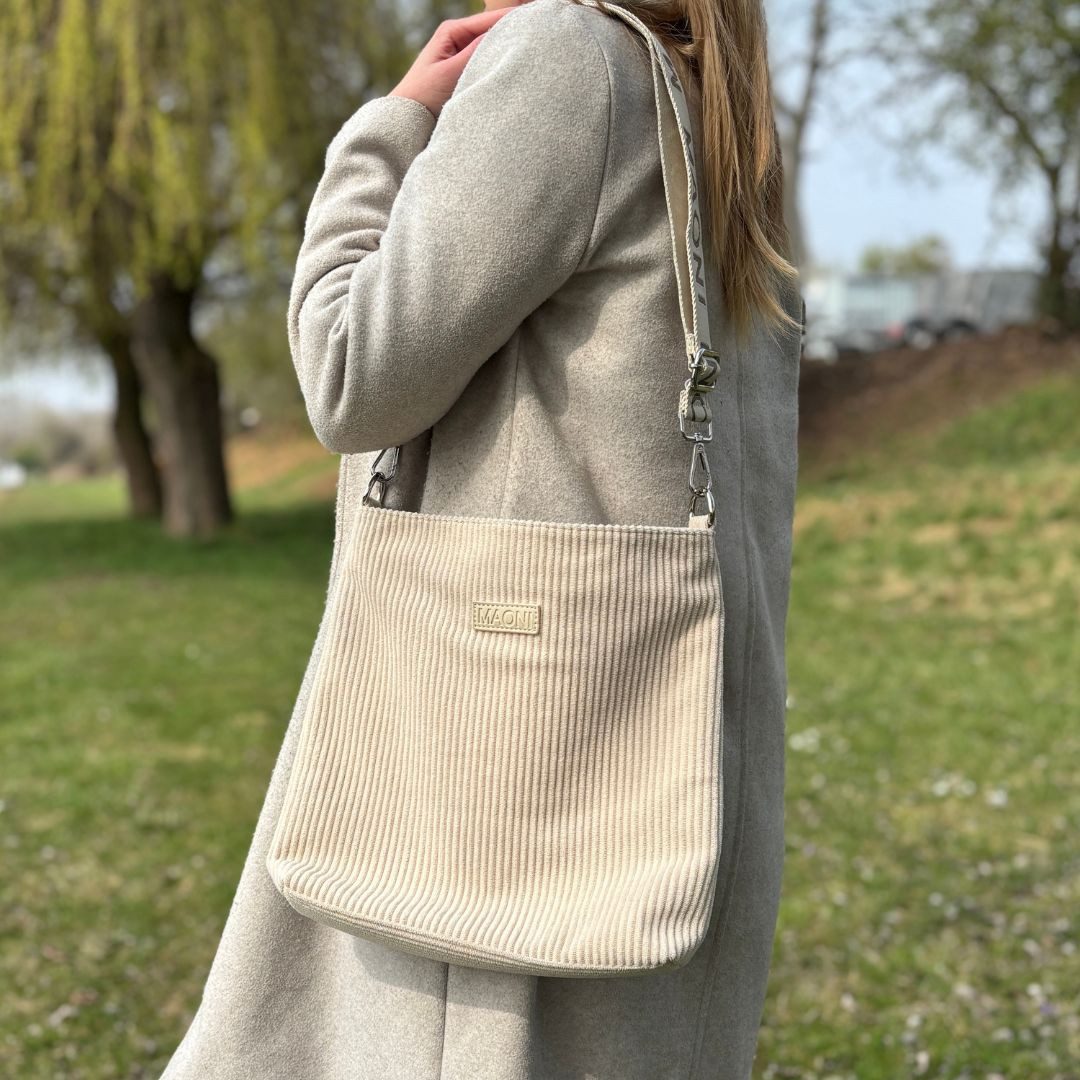 MAONI Umhängetasche Cord, Vegan, mit geräumigem günstig online kaufen
