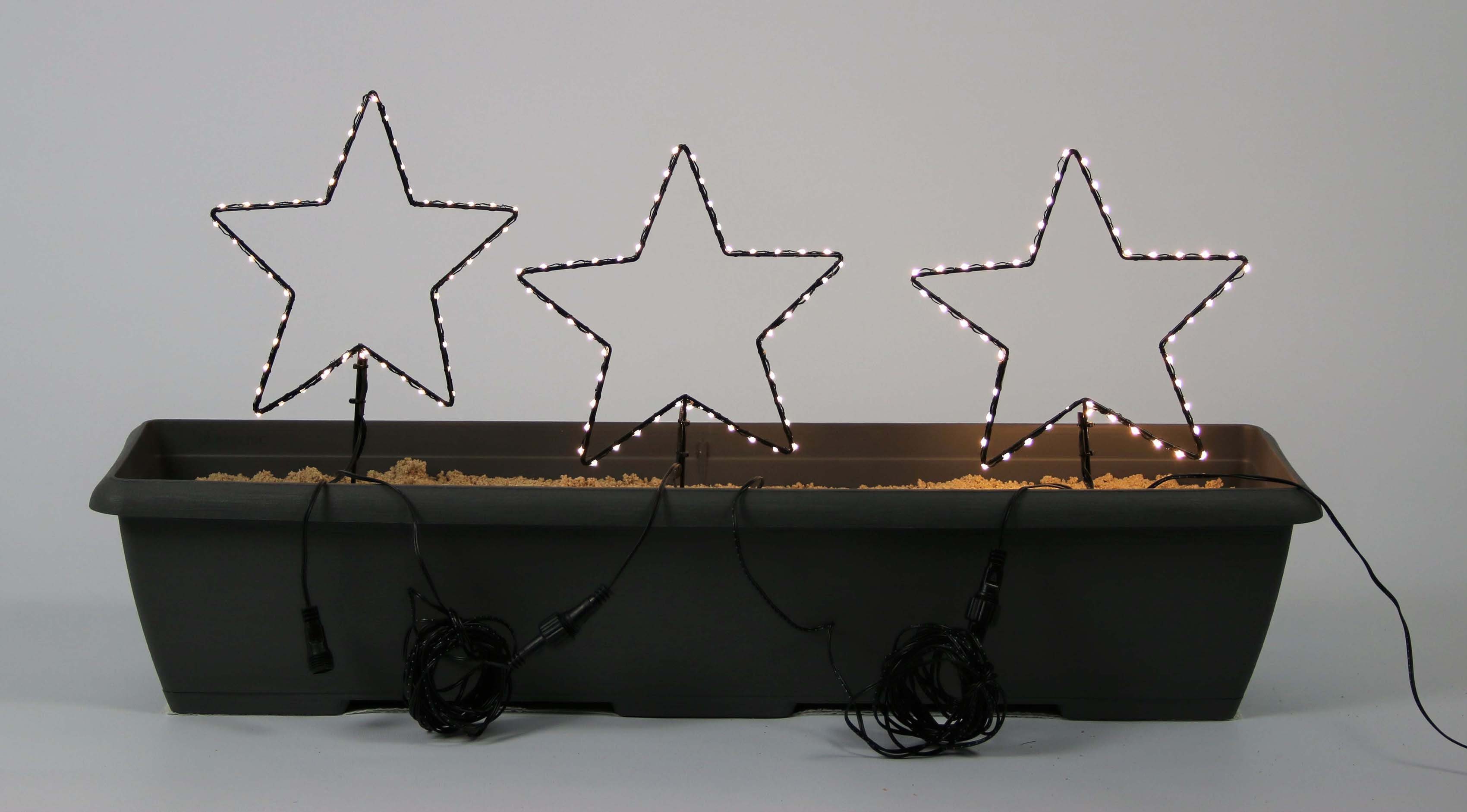 AM Design Weihnachtsdeko aussen Weihnachtsstern, Warmweiß, fest Stern, LED LED integriert